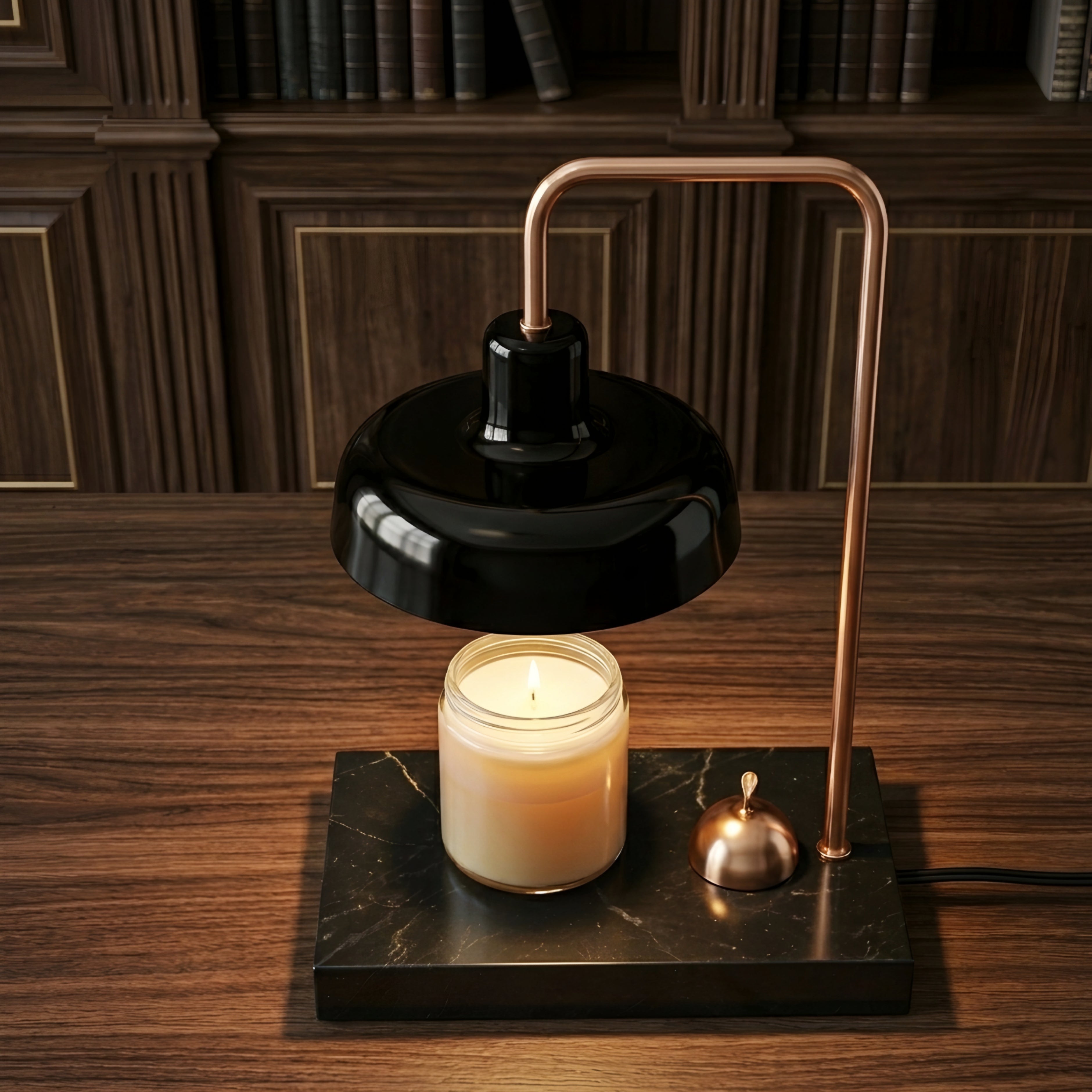 Breckton Desk Lamp – Black Gold Table Lamp Marble Base Decorative Lighting Living Room Bedroom Office