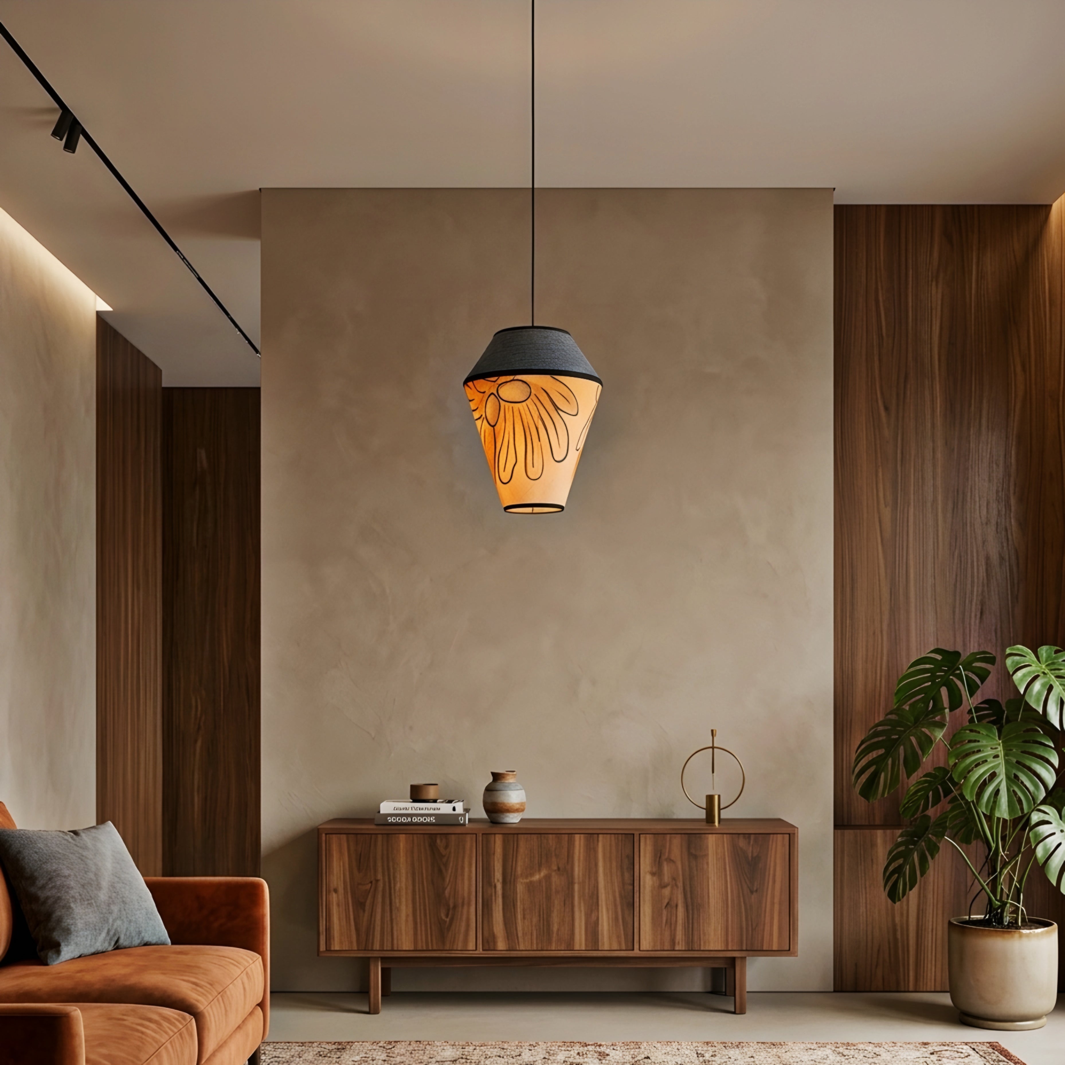 Zaytinya Fabric Pendant Light – Handcrafted Decorative Lighting Dining Room Kitchen Island Ceiling
