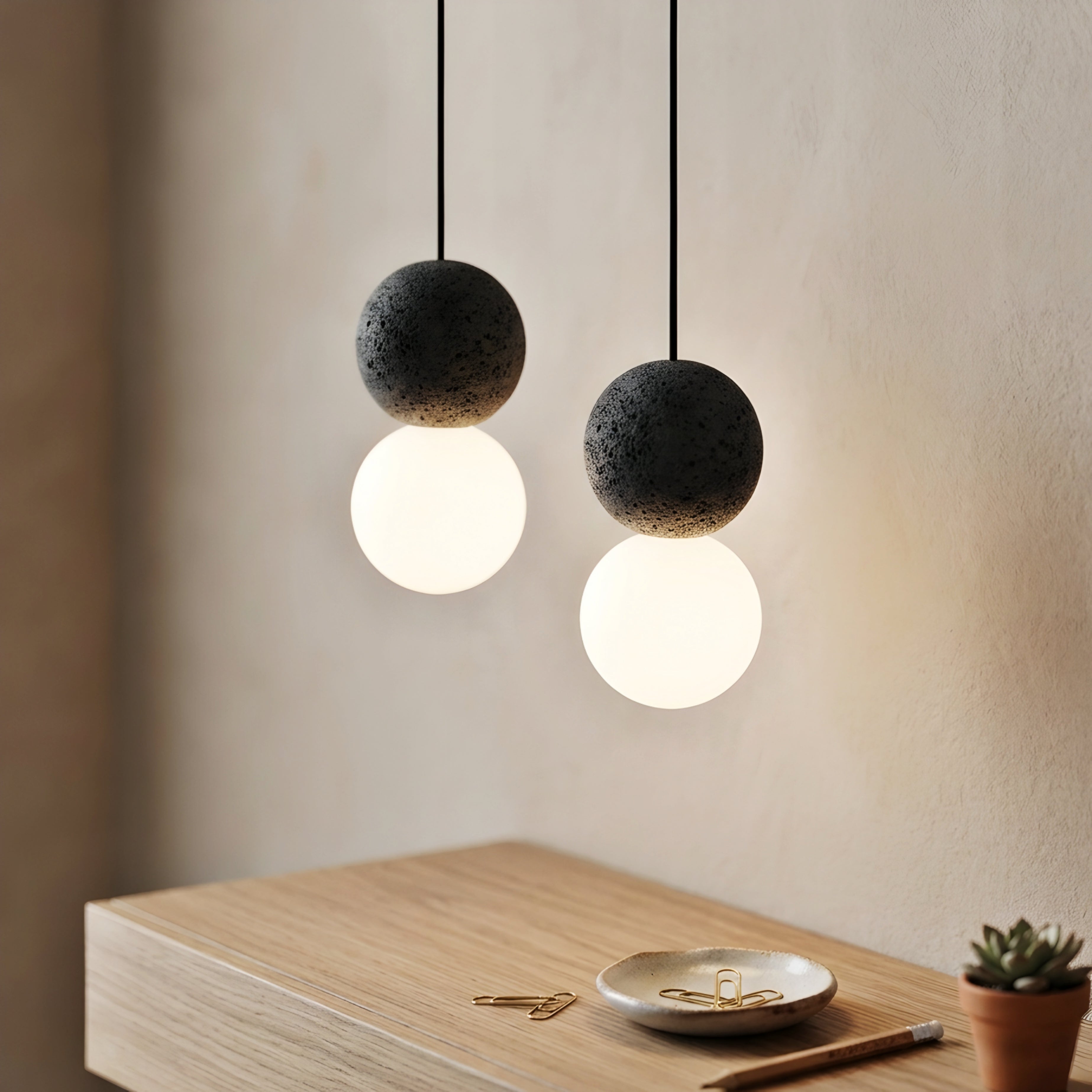 Gravito Sphere Pendant Light – Modern Terrazzo Globe Hanging Lamp Dining Room Kitchen Island Decorative Lighting