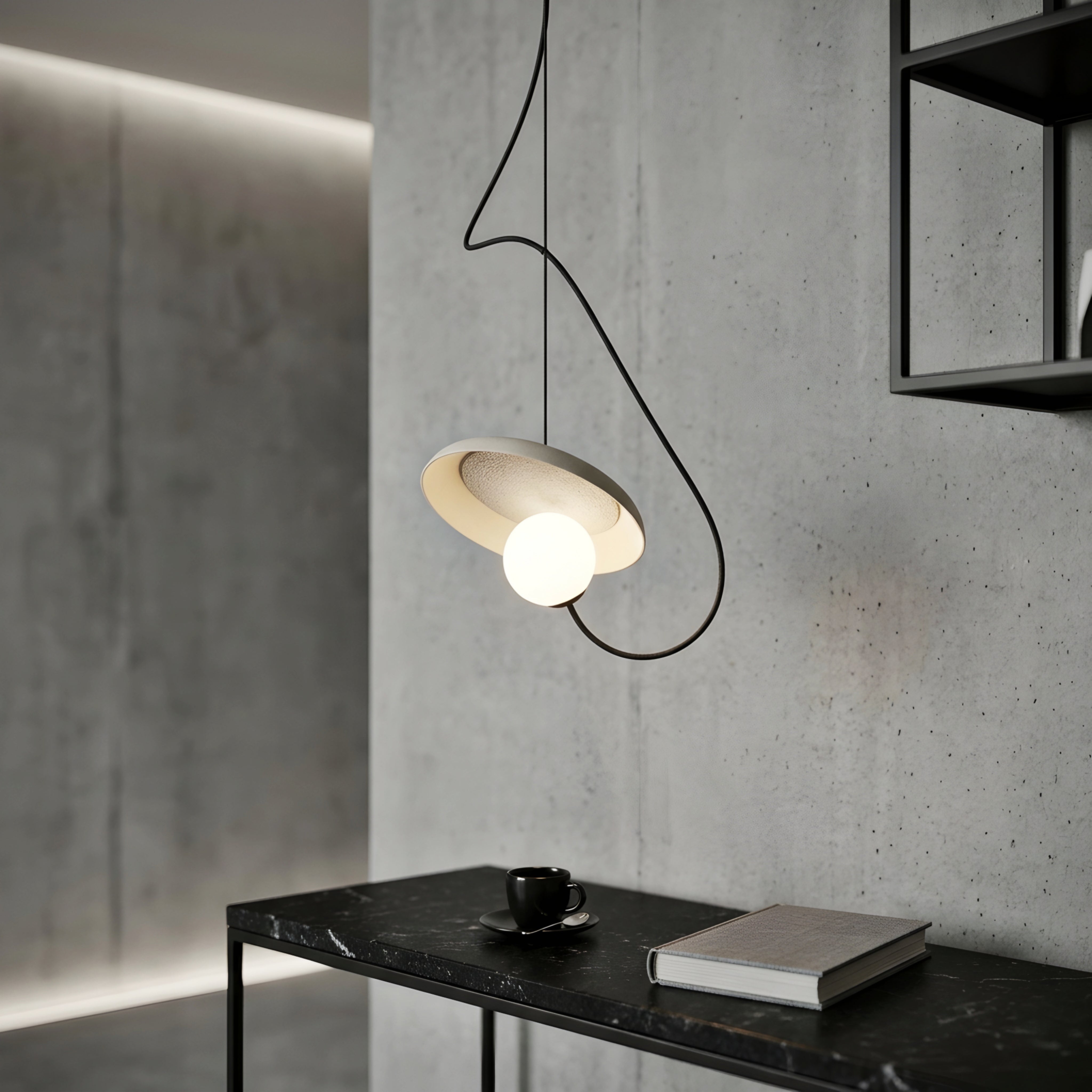 Orbix Magnetic Pendant Light – Modern Globe Adjustable Hanging Ceiling Lighting Kitchen Island Dining Room