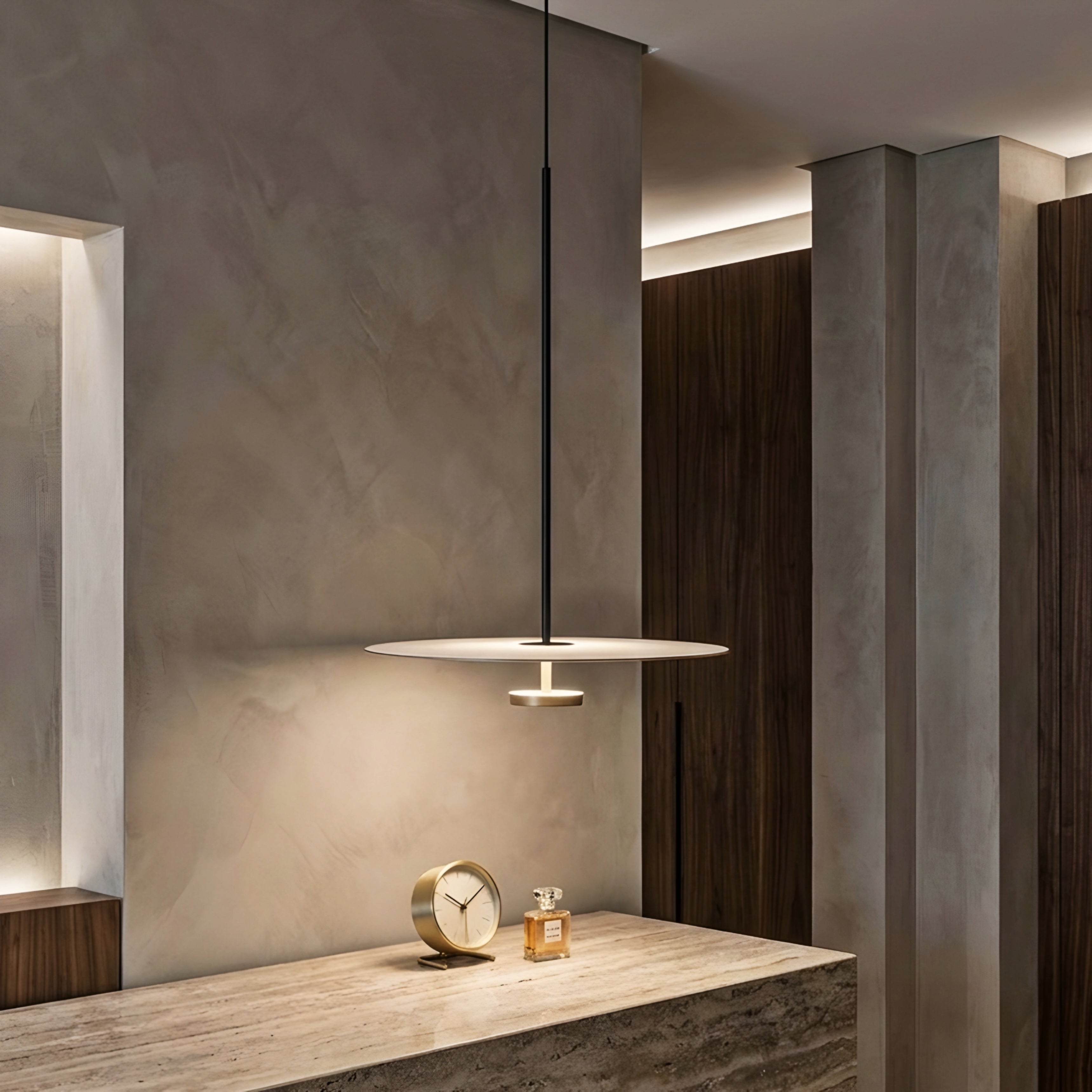 Avion Disc Pendant Light – LED Modern Minimalist Ceiling Lighting Dining Room Kitchen Island Decorative