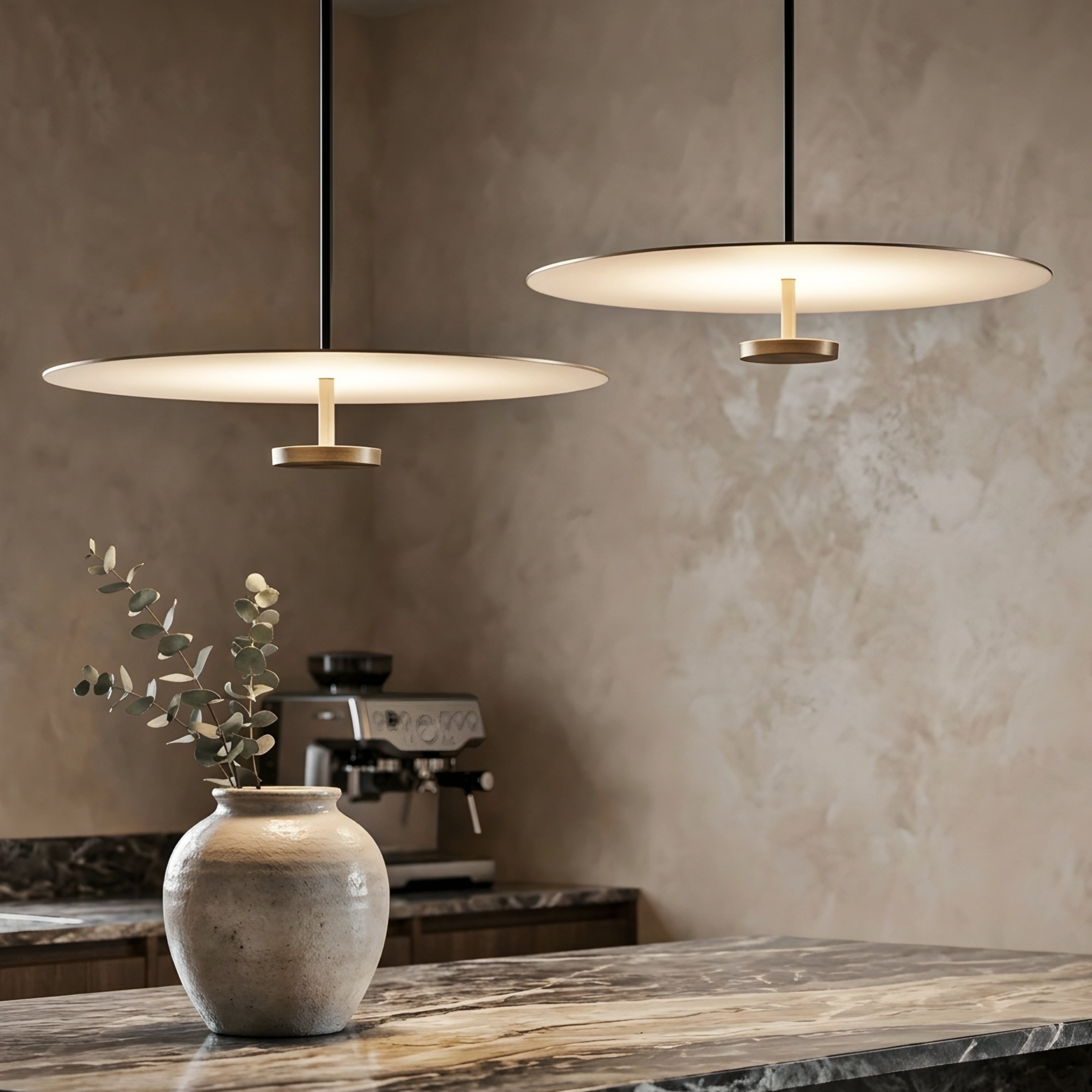 Avion Disc Pendant Light – LED Modern Minimalist Ceiling Lighting Dining Room Kitchen Island Decorative