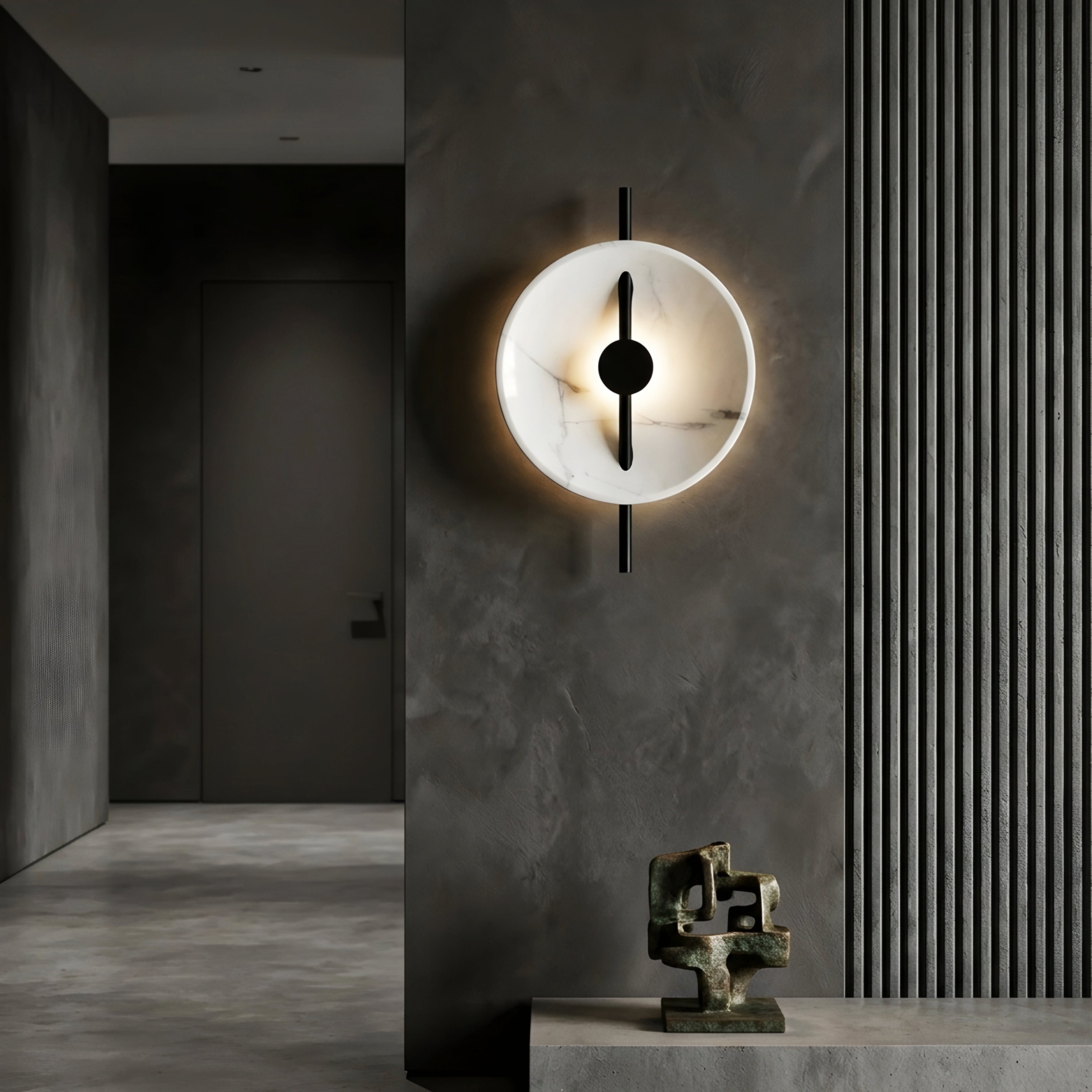 Orbistone Wall Sconce – Modern Marble LED Wall Light Living Room Bedroom Decorative Lighting Fixture