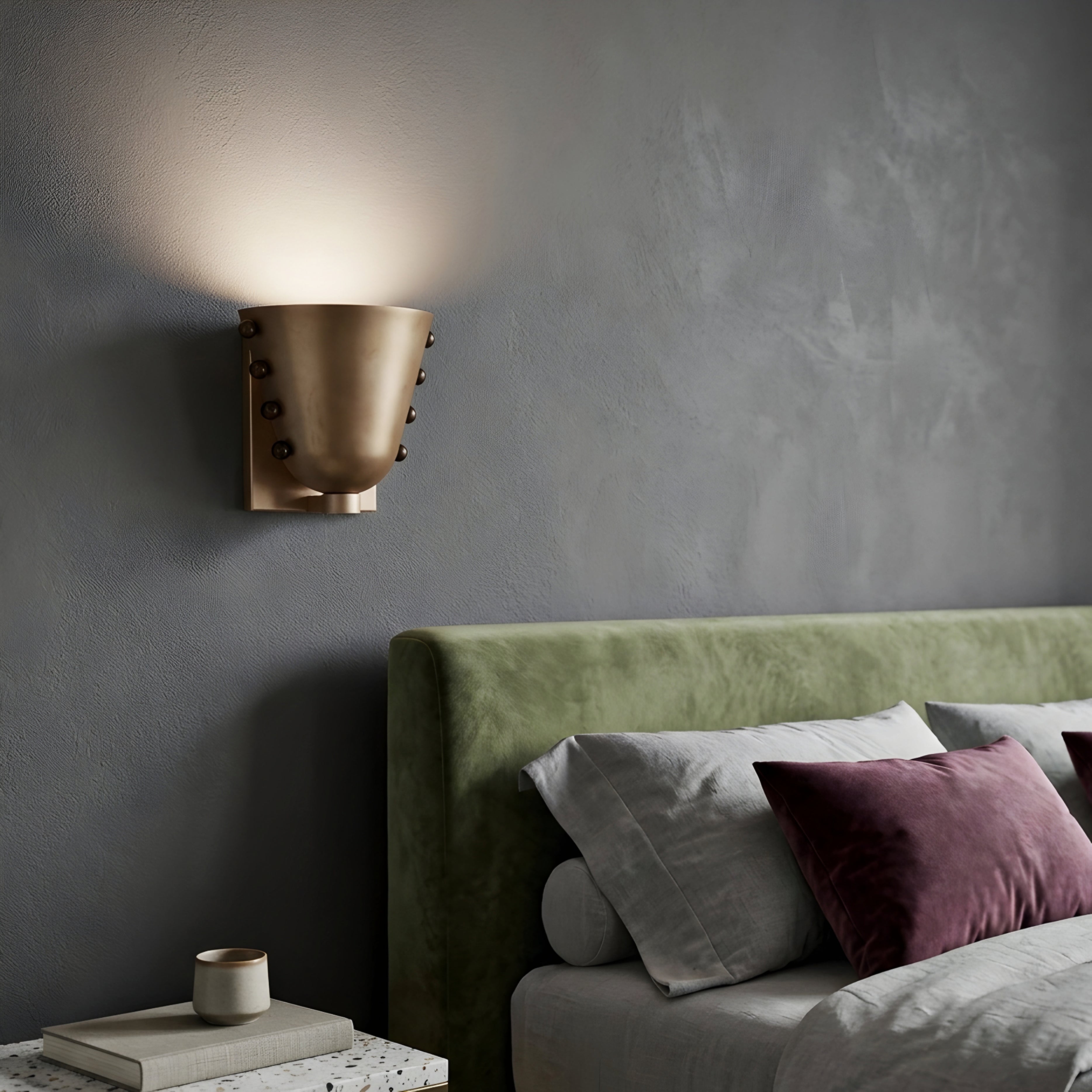 Boltrix Wall Sconce – Brushed Copper Metal Decorative Lighting Fixture Living Room Bedroom Hallway