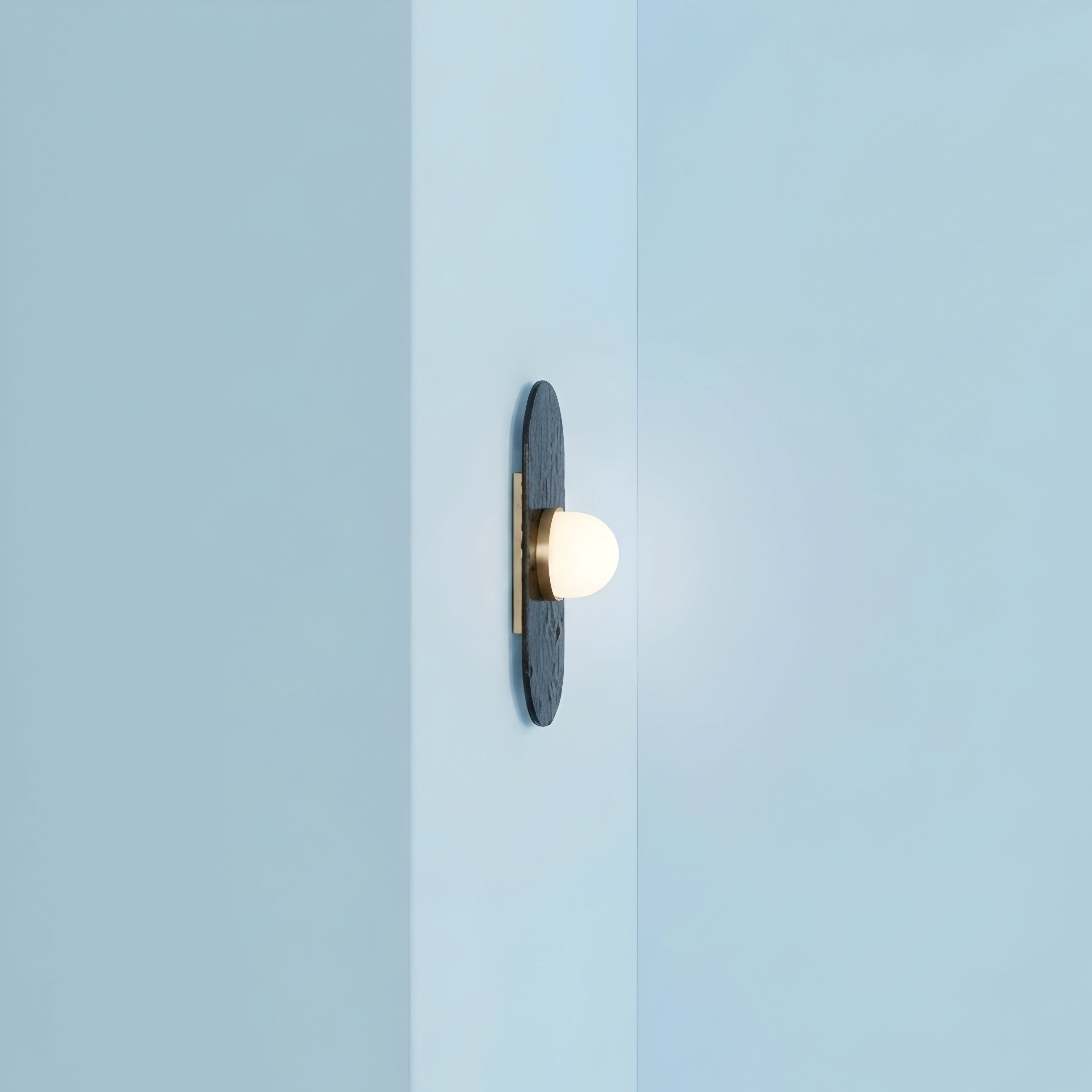 Glacien Triple Wall Sconce – Textured Glass Vanity Light Bathroom Bedroom Modern Decorative Lighting