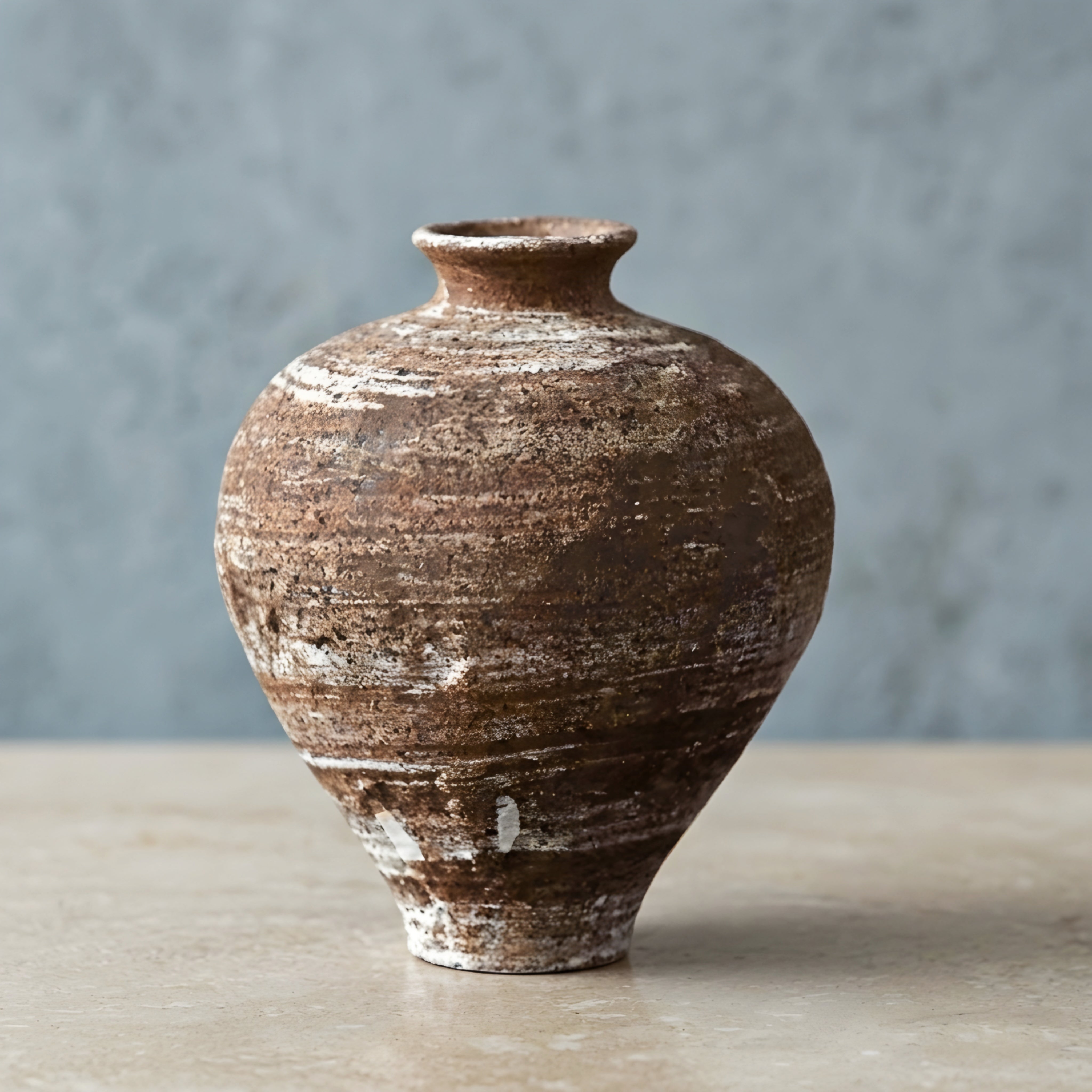 Kishan Ceramic Vase – Rustic Decorative Table Living Room Handcrafted Distressed Finish Home Decor