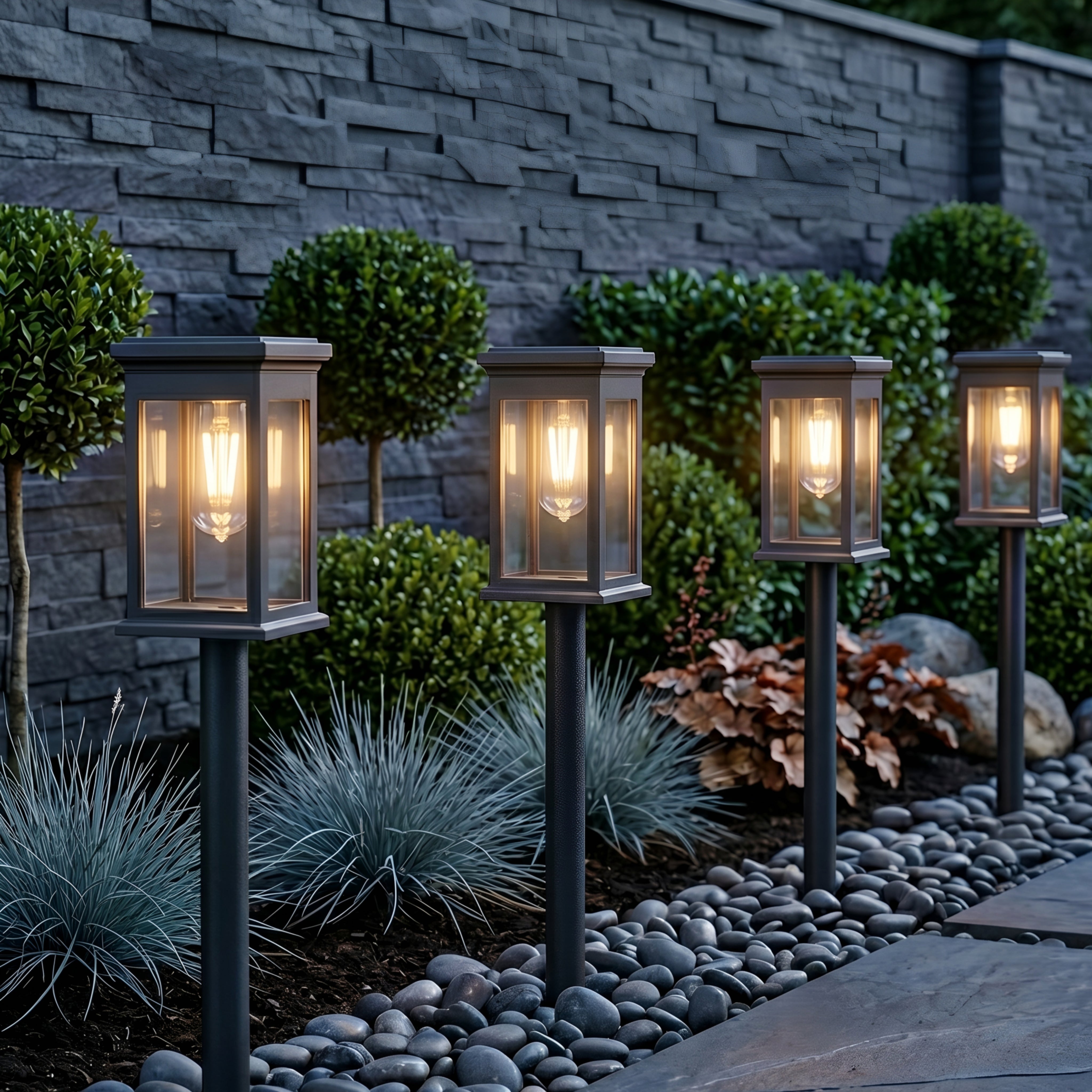 Hawthorne Solar Path Light – Outdoor Decorative Lantern LED Pathway Garden Patio Landscape