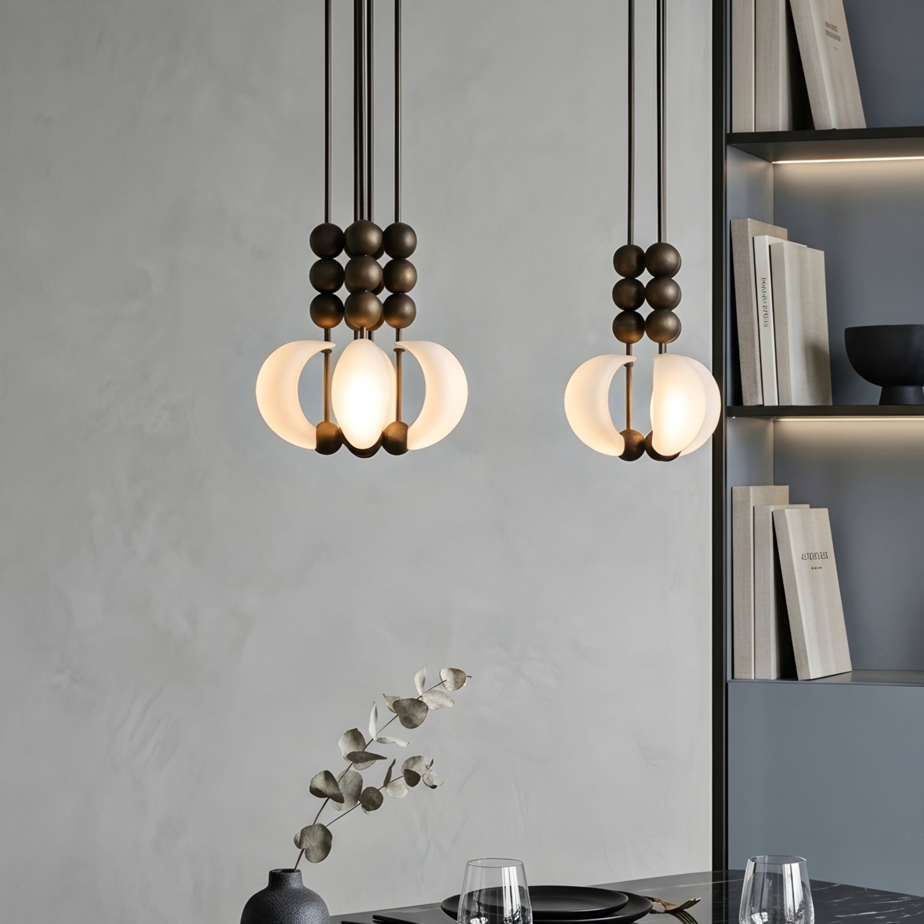 Orbrix Cluster Pendant Light – Modern Multi Globe Chandelier Dining Room Kitchen Island Decorative Lighting