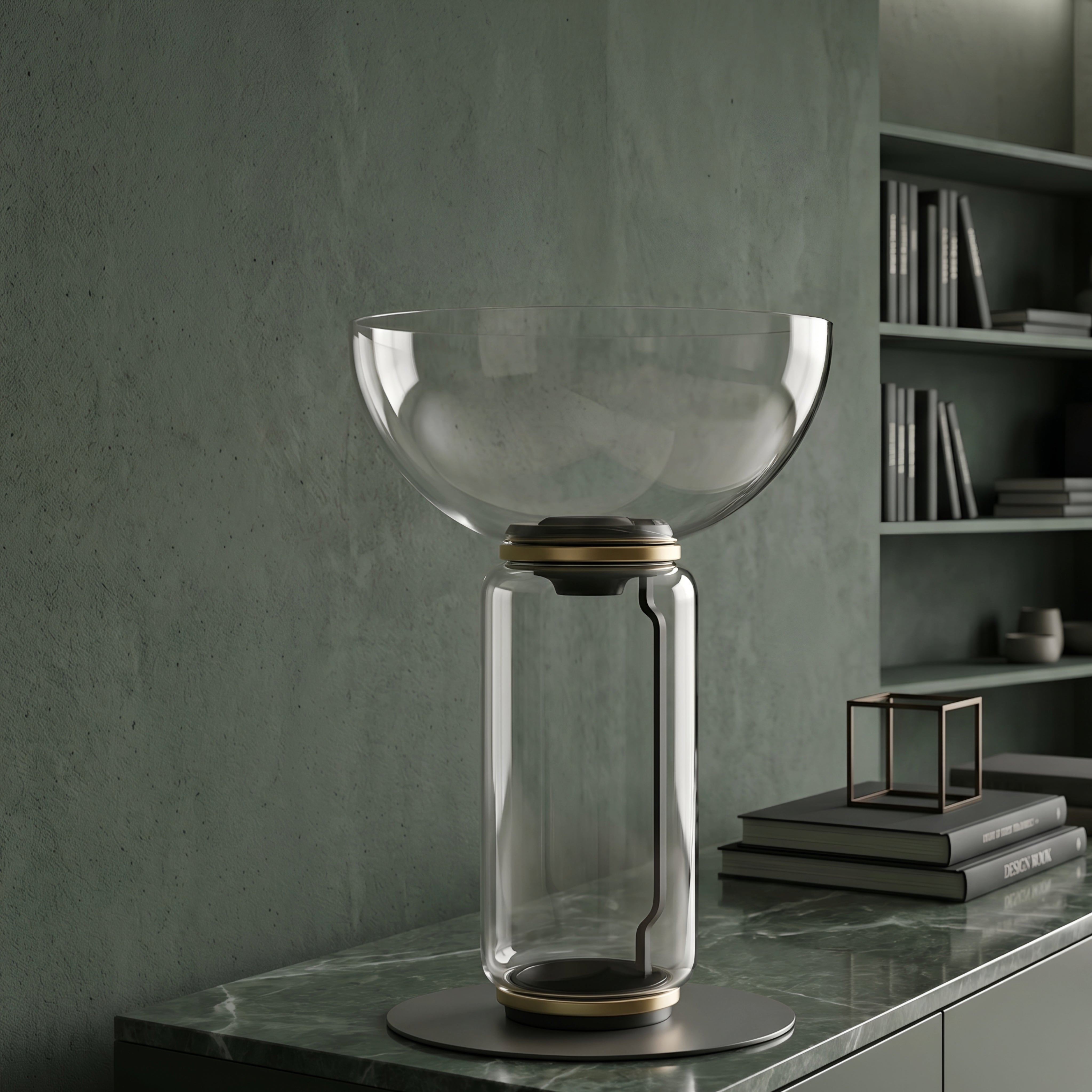 Vespera Glass Table Lamp – Modern Decorative Table Living Room Lamps Bedroom LED Lighting Fixture
