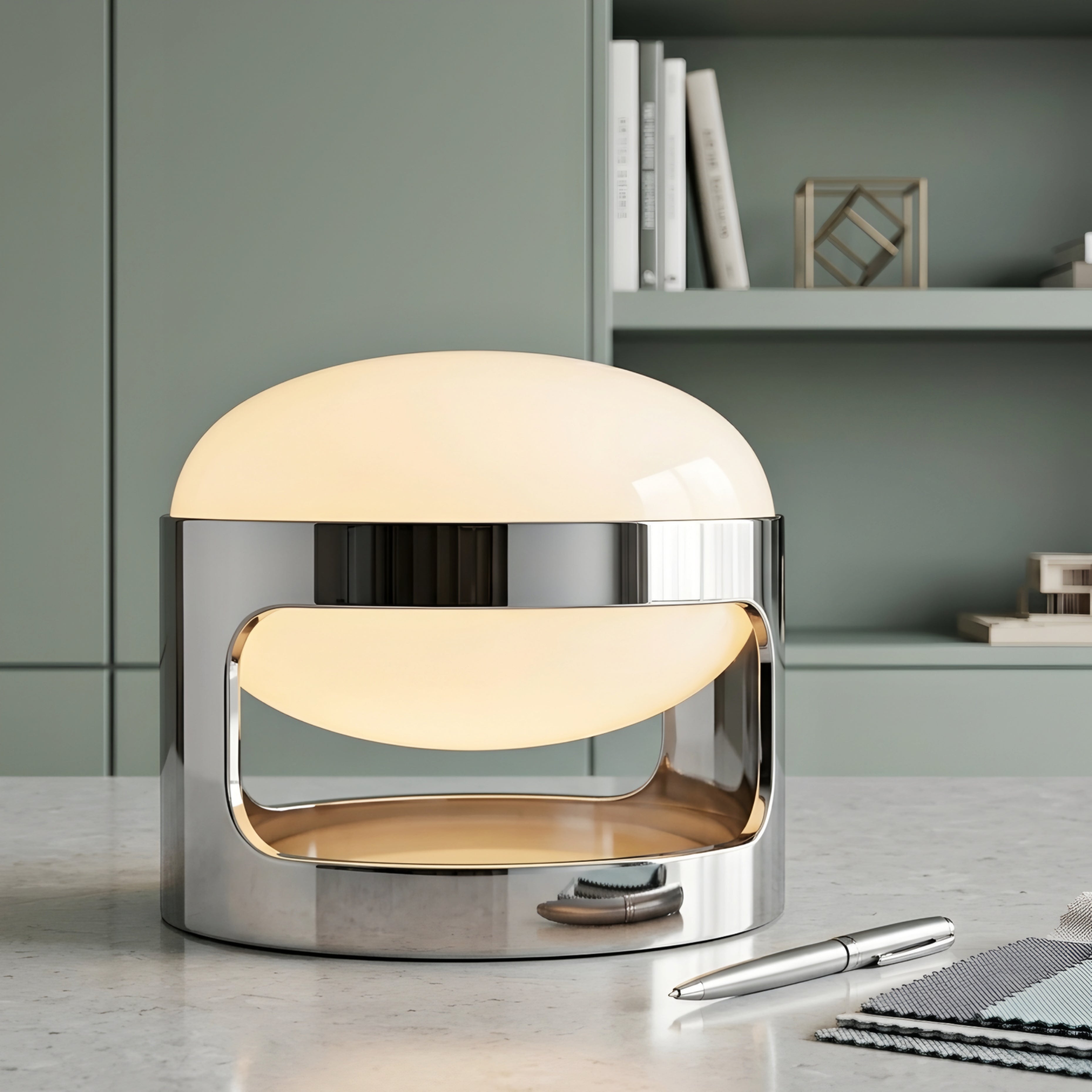 Orvella Glass Table Lamp – Modern LED Decorative Lighting Living Room Bedroom Bedside Desk Light