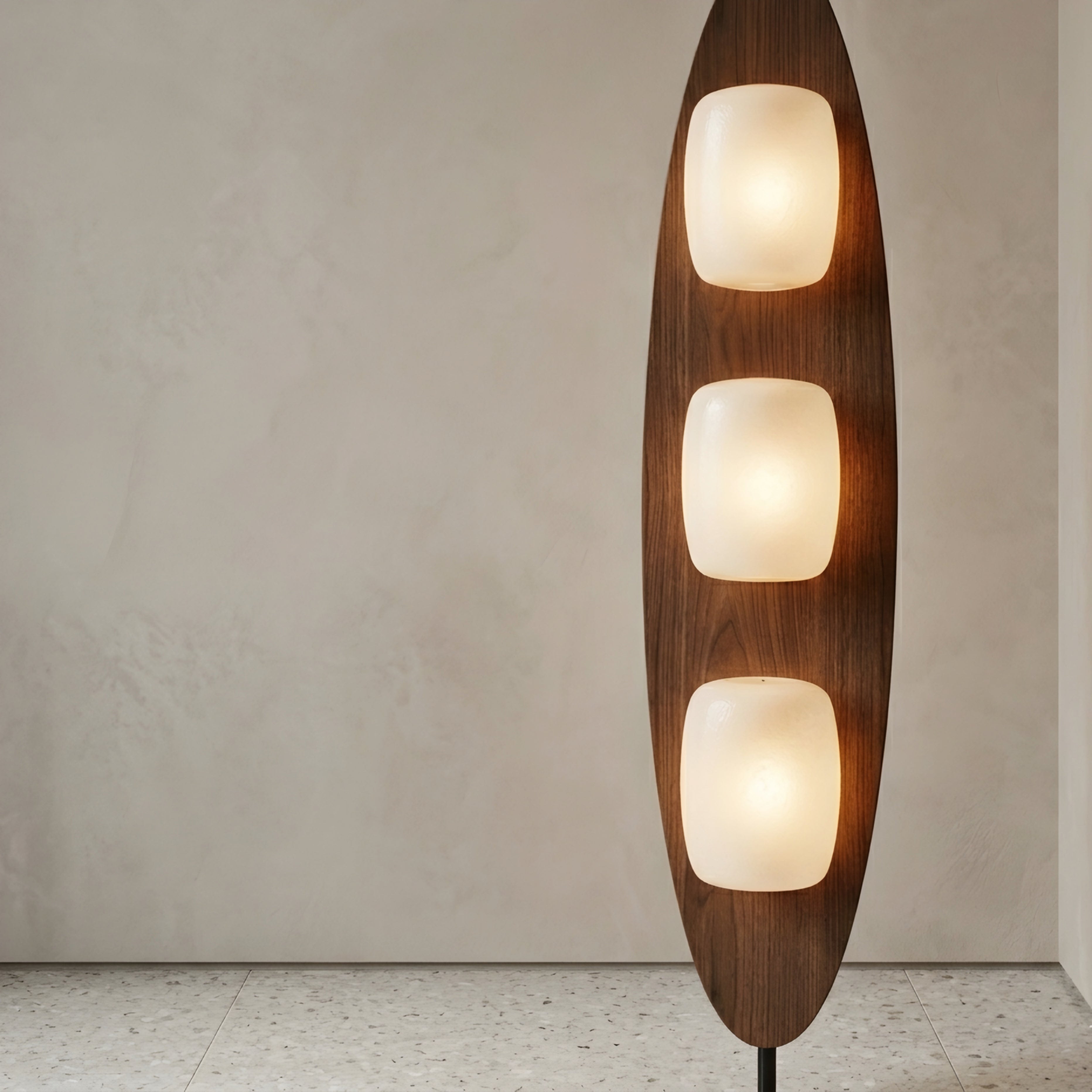 Ovalis Sculptural Floor Lamp – Mid Century Modern Floor Lamp Living Room Bedroom Decorative Lighting