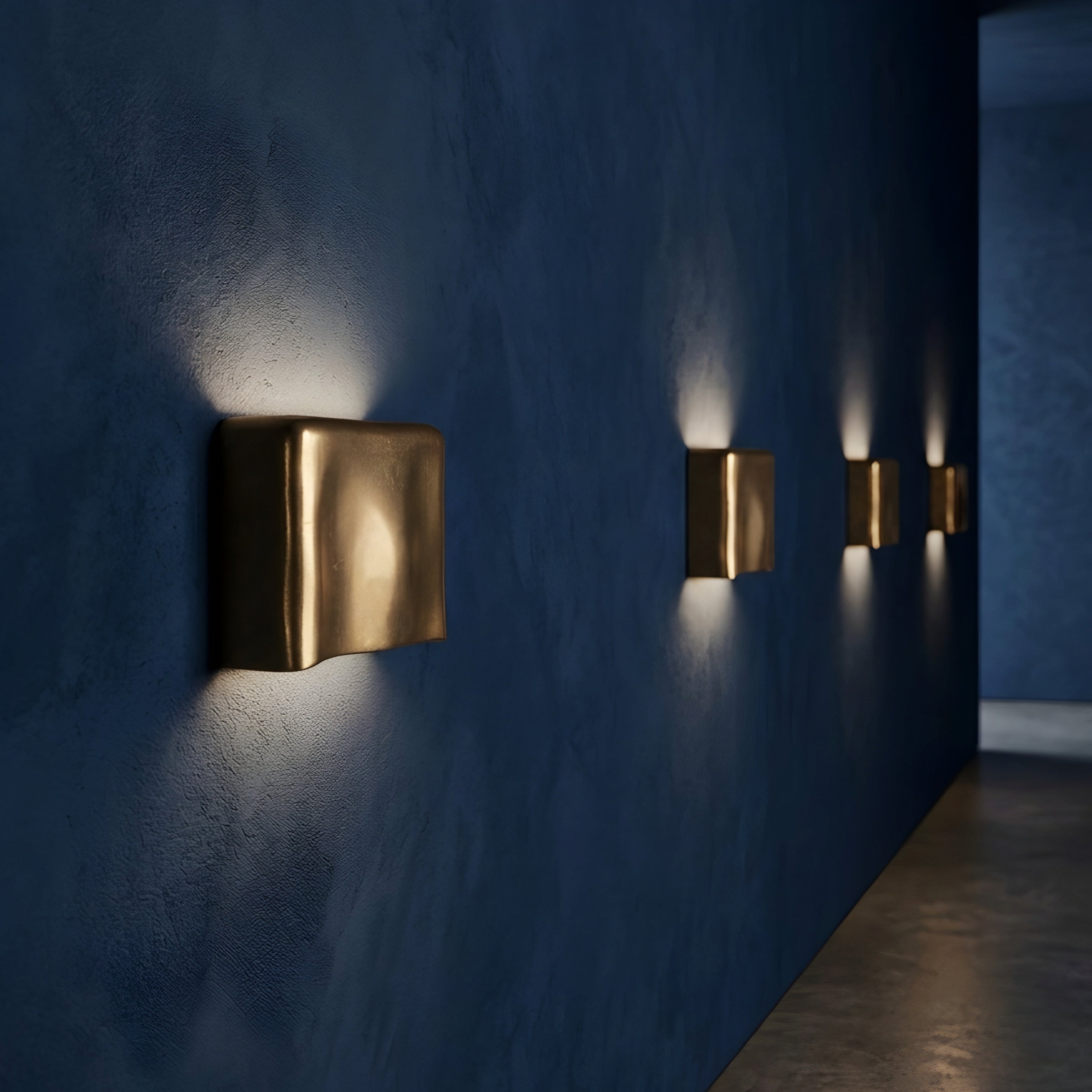 Vanta Curve Wall Sconce – Brushed Gold Decorative Lighting Modern Minimalist Metal Fixture