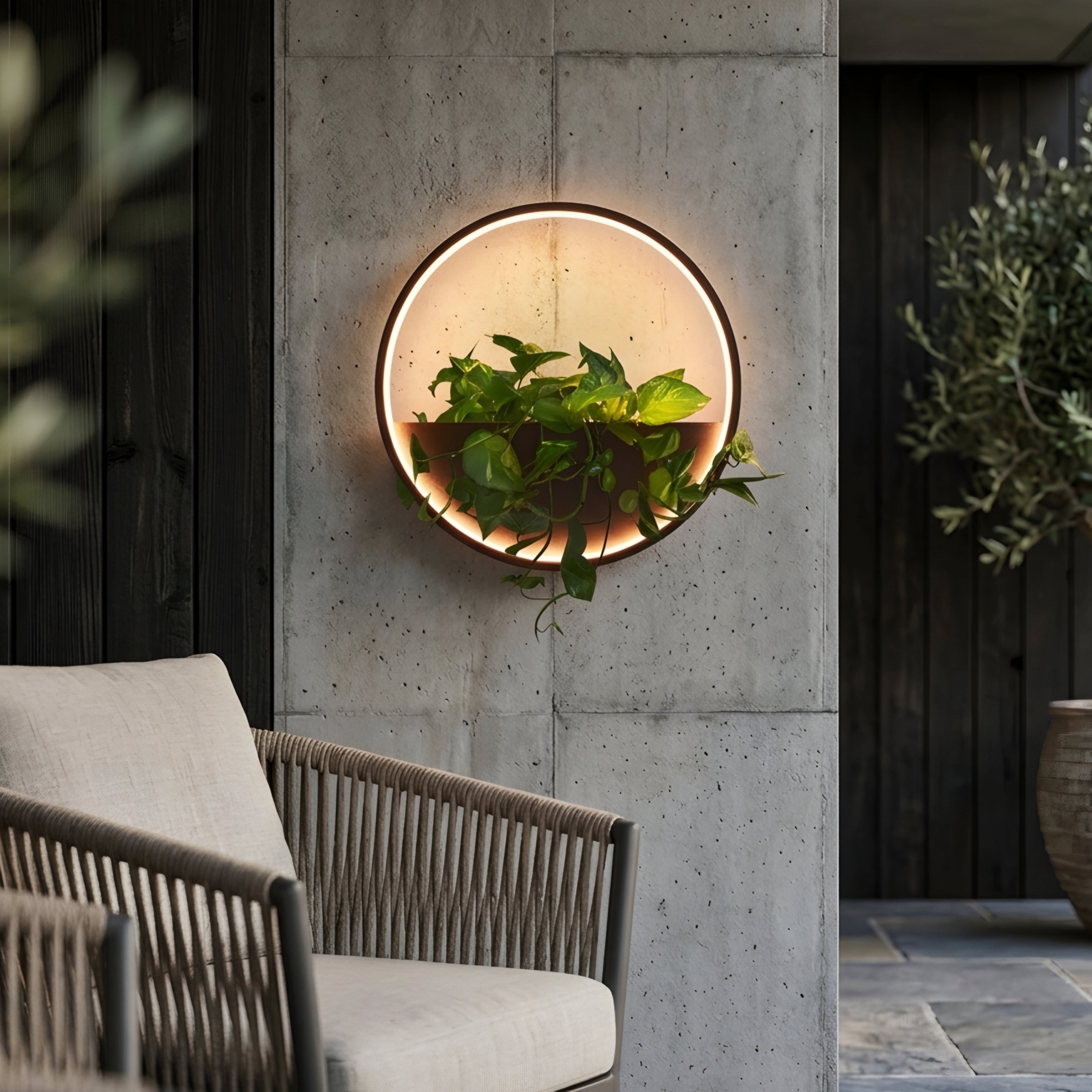 Hexara Geometric Wall Sconce – LED Modern Black Metal Decorative Lighting Living Room Bedroom