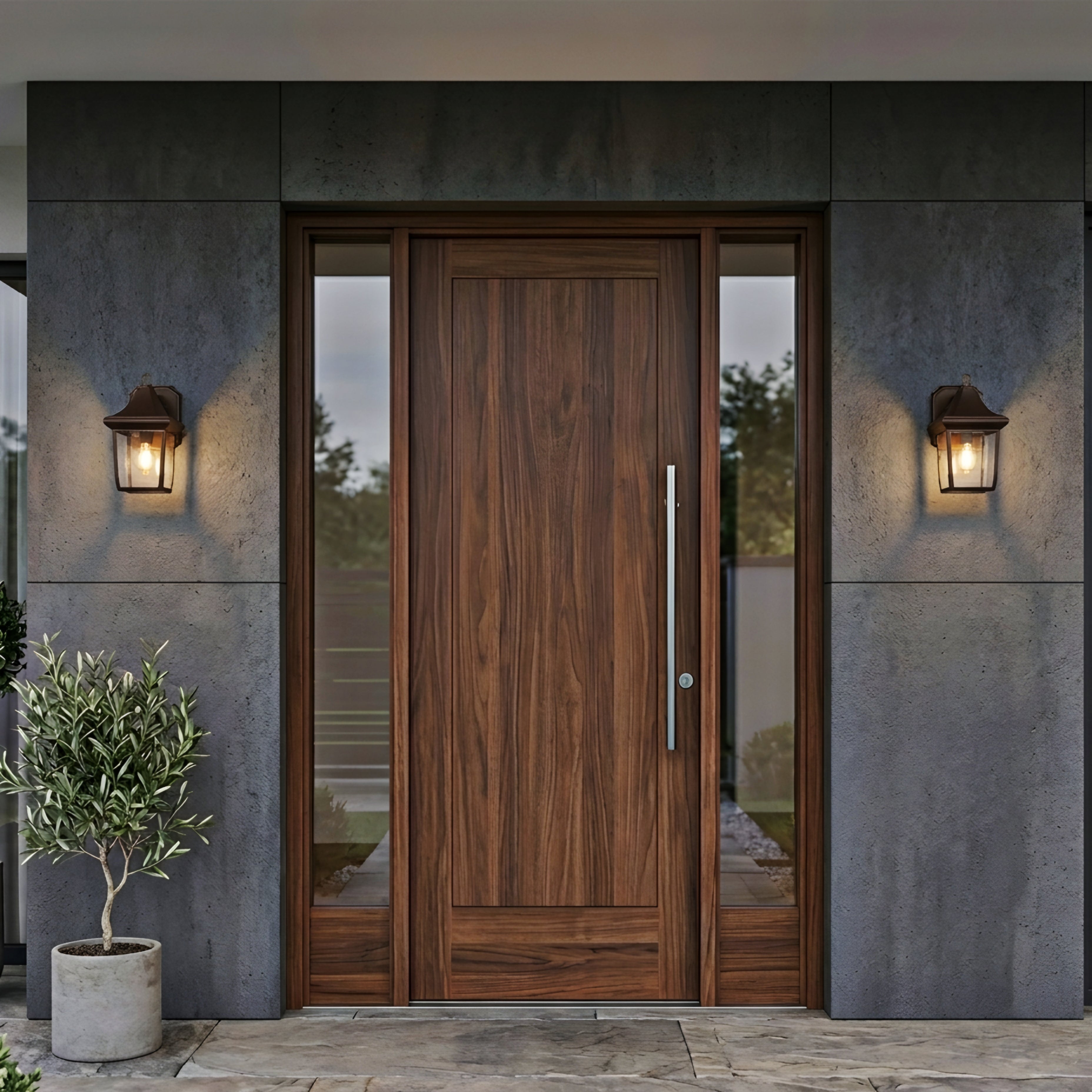Harwick Manor Wall Sconce – Outdoor Bronze Lantern Light Porch Entryway Decorative Lighting