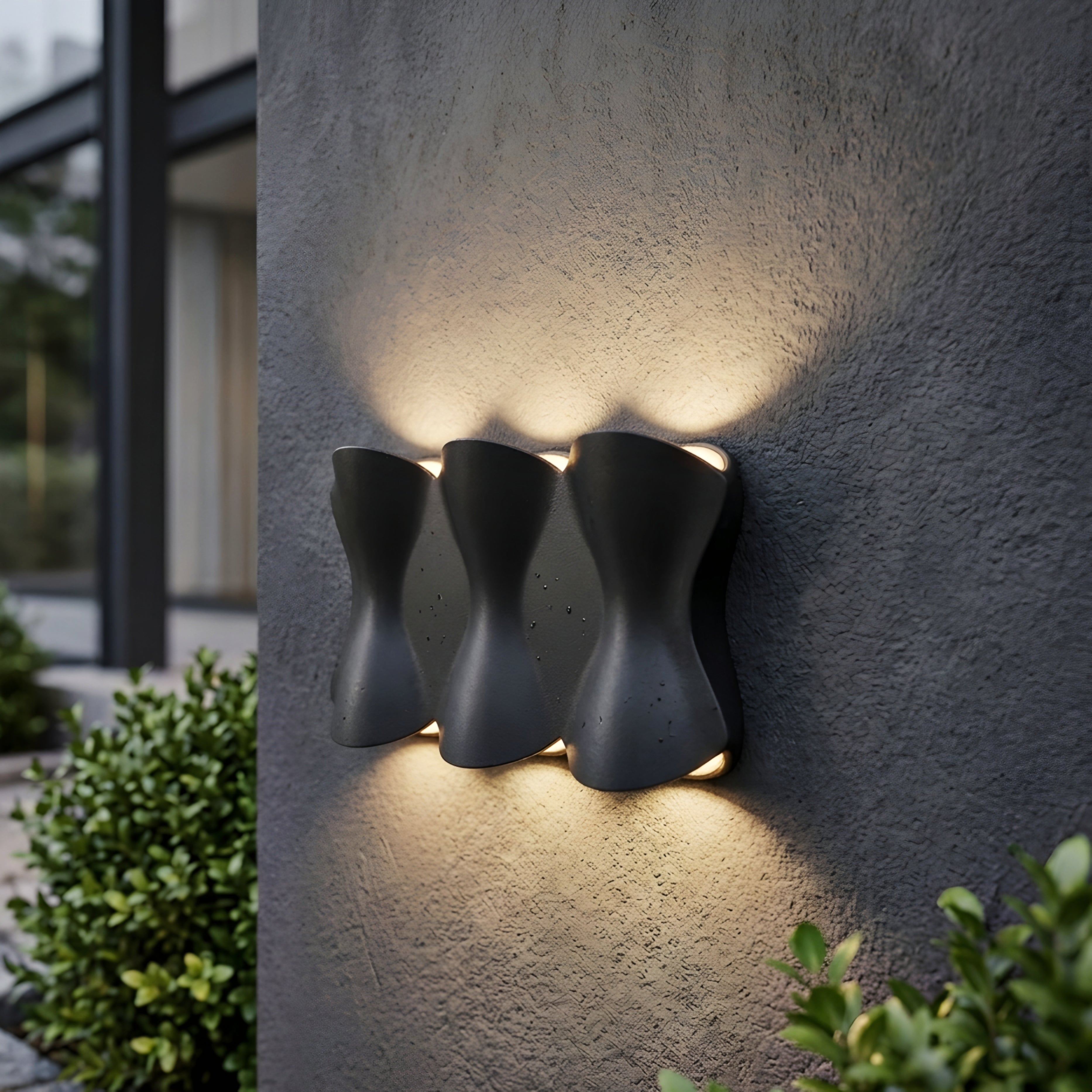 Ondula Wall Sconce – Black Metal Decorative Lighting Modern Candle Sconce Indoor Outdoor Mounted