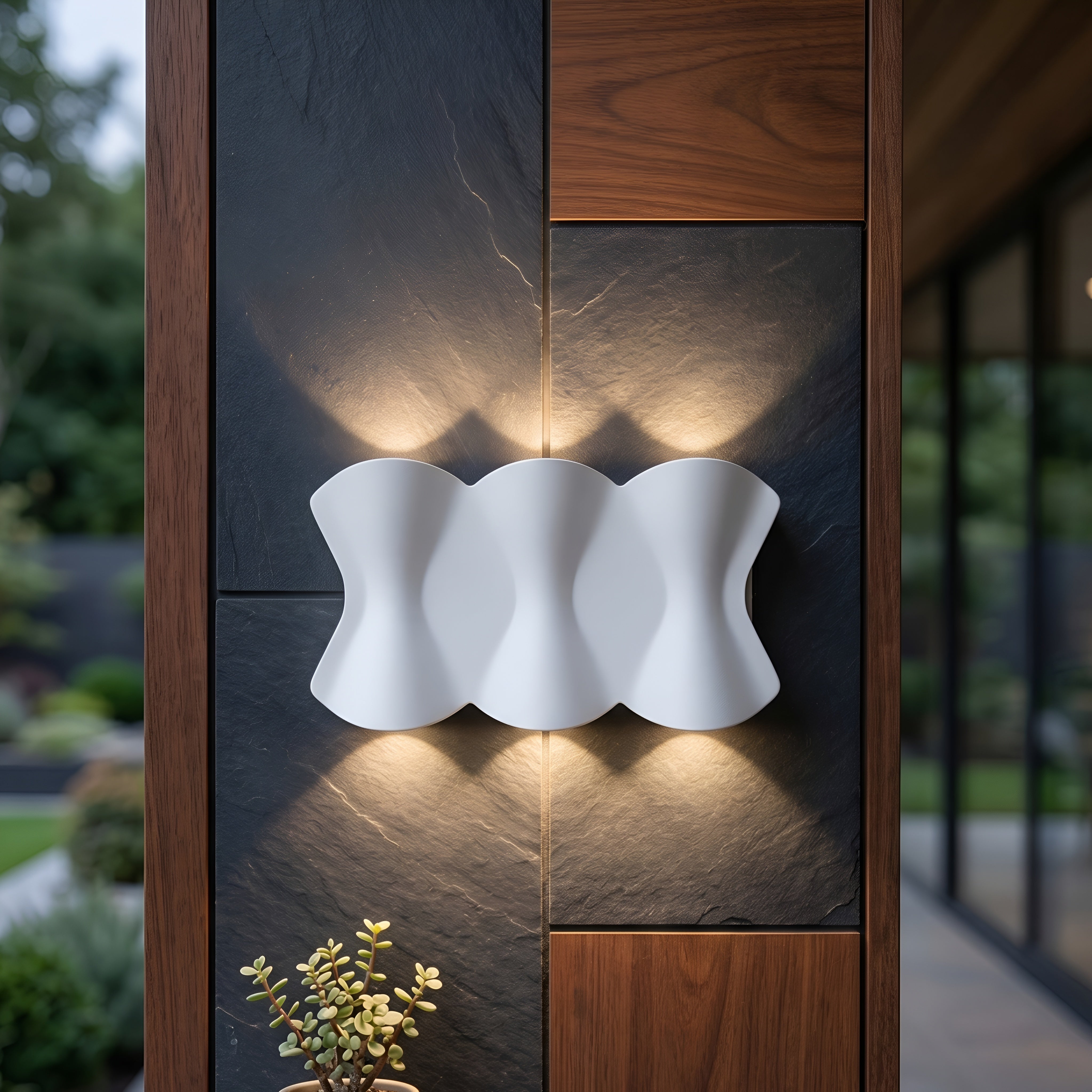 Ondula Wall Sconce – Black Metal Decorative Lighting Modern Candle Sconce Indoor Outdoor Mounted