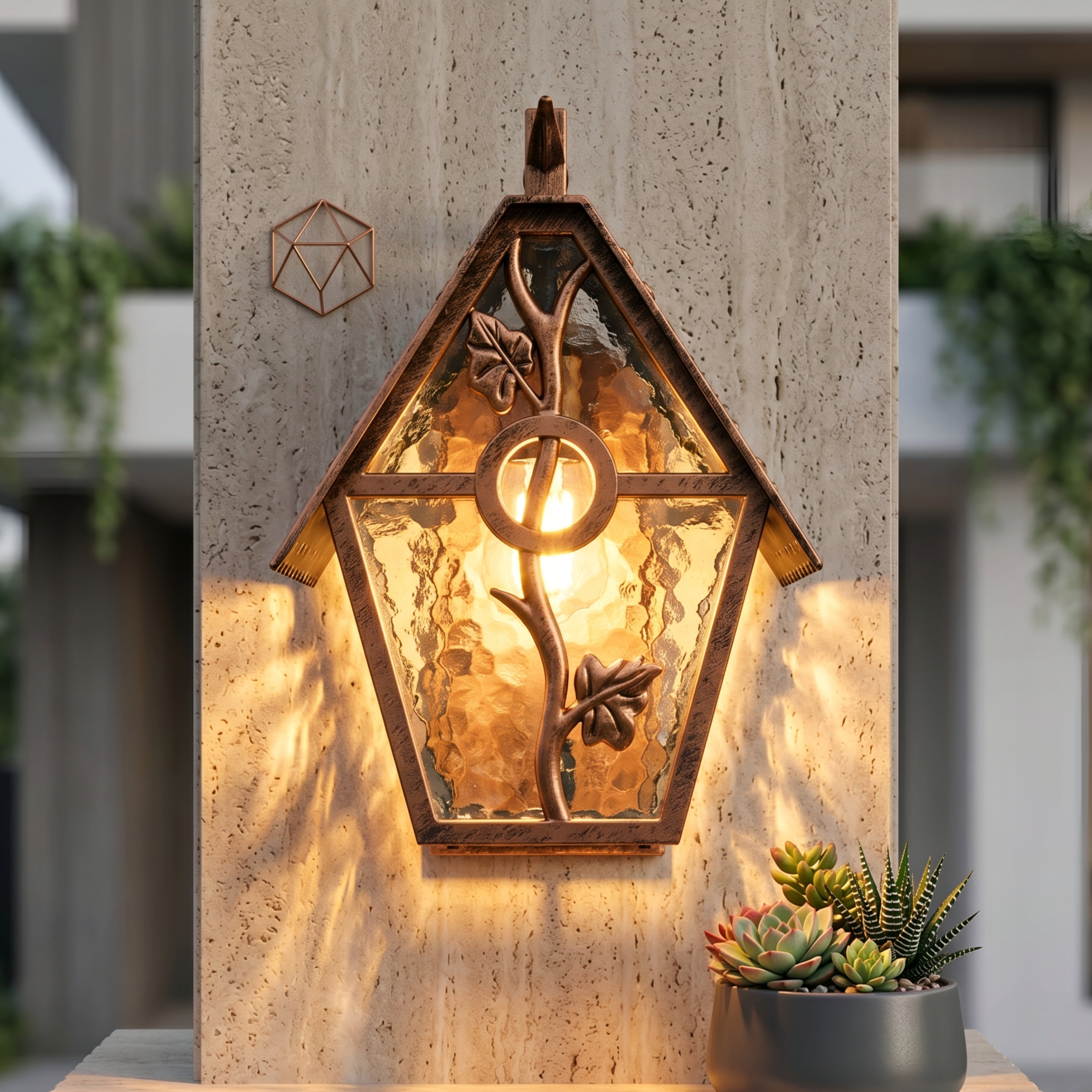 Briarwood Carriage Outdoor Wall Sconce – Rustic Lantern Style Decorative Lighting Fixture Patio Entryway