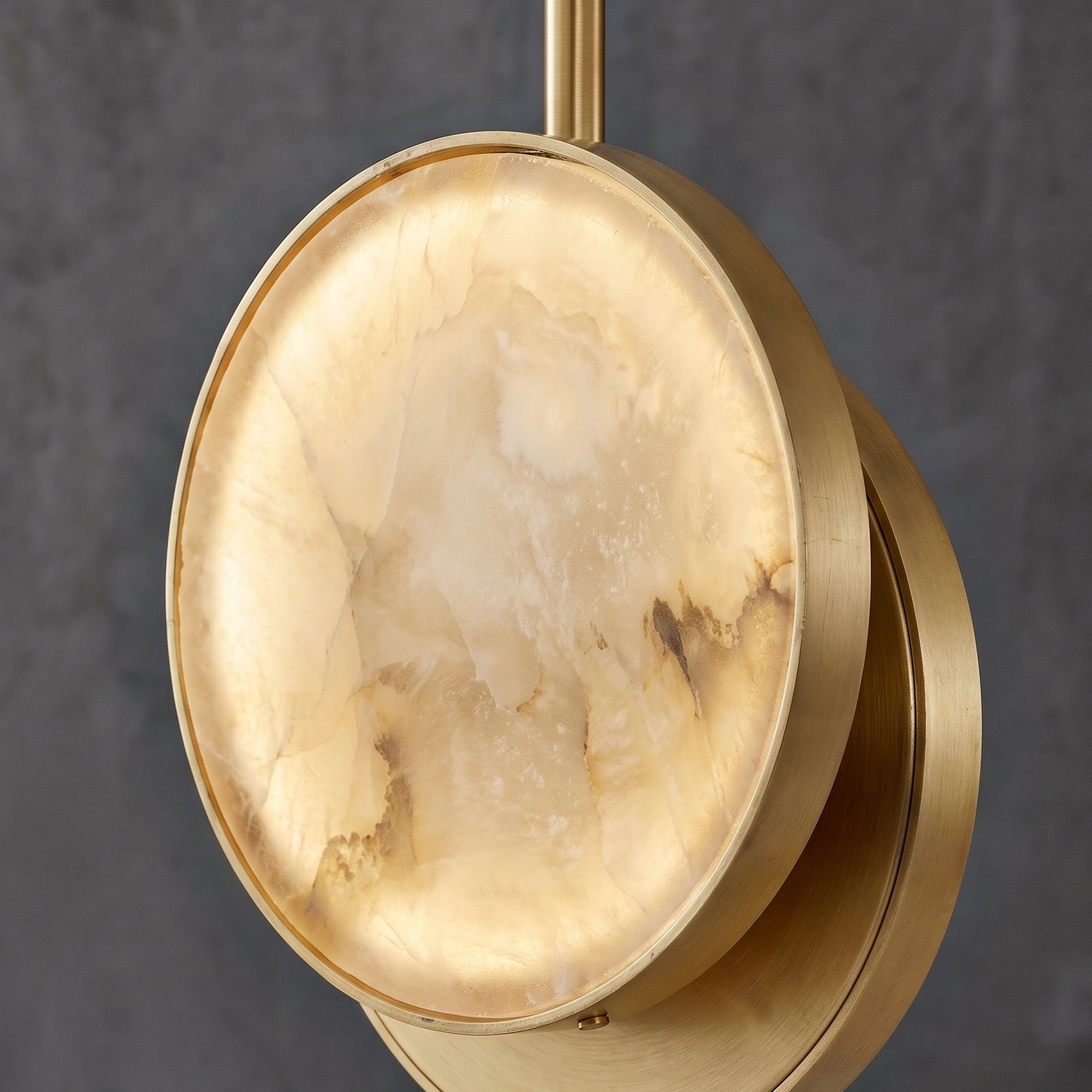 Orbiso Globe Pendant Light – Modern Brass LED Round Sphere Hanging Ceiling Fixture Dining Kitchen Island