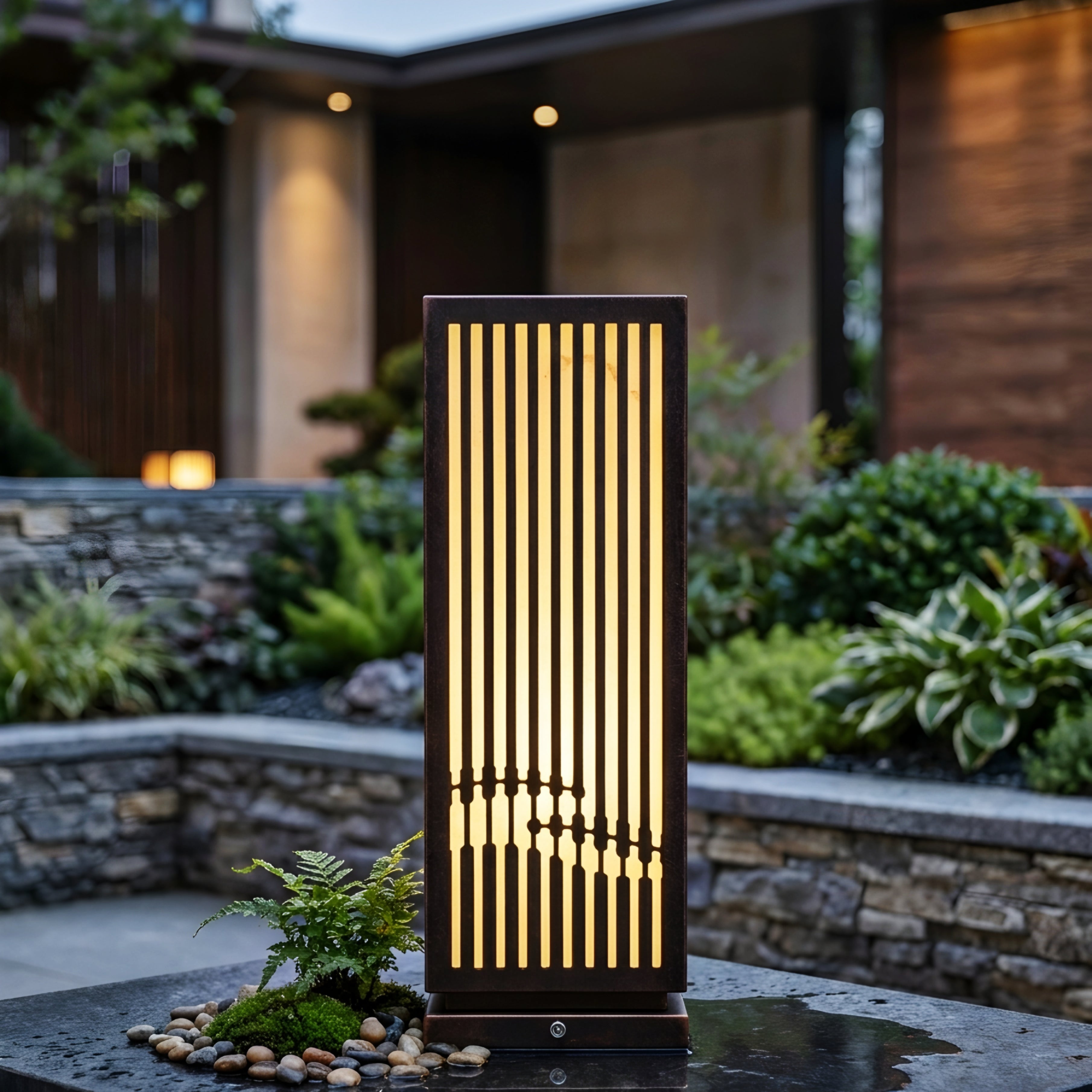 Vertara Bollard Light – LED Outdoor Pathway Decorative Landscape Lighting Modern Patio Garden Driveway