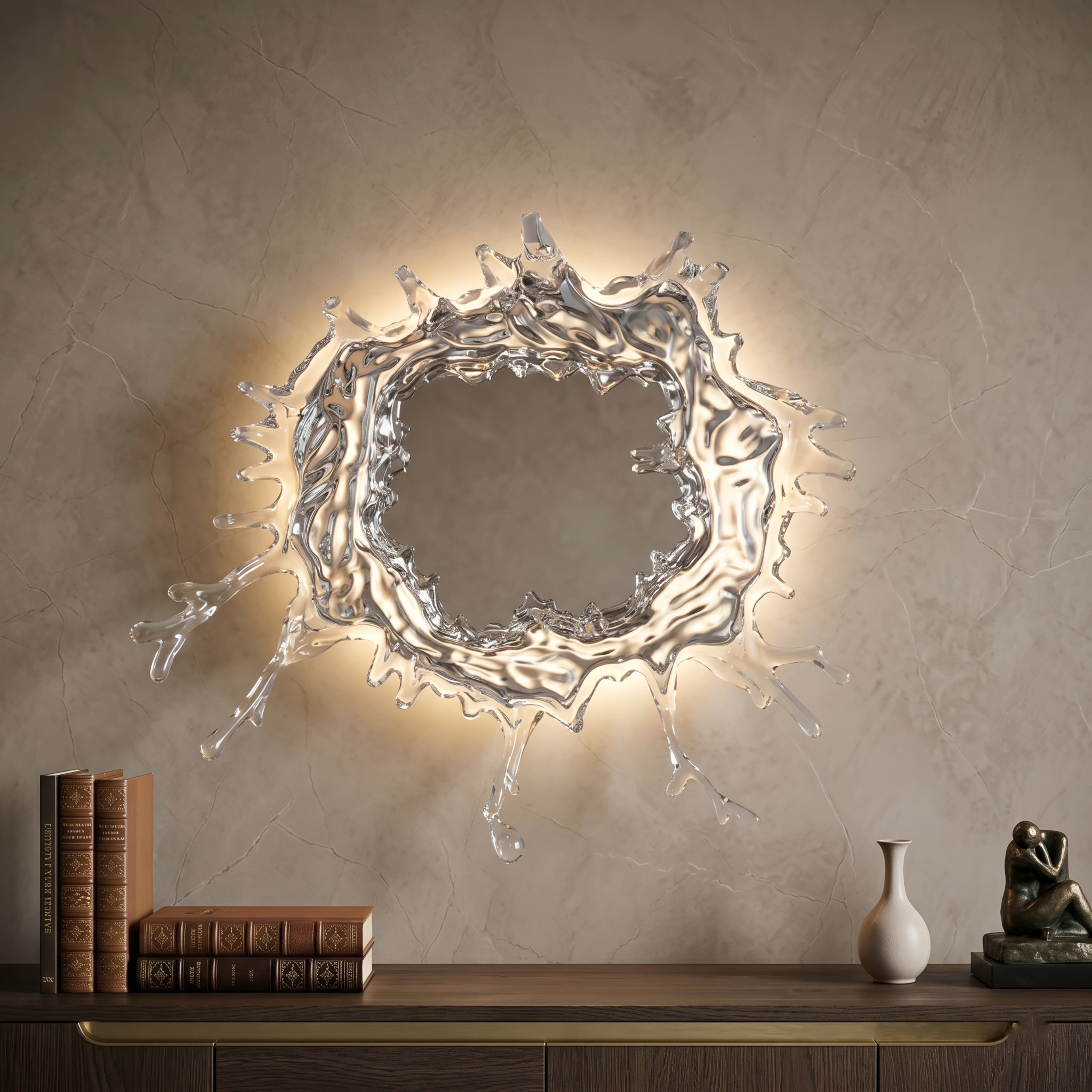 Zelvior Wall Sconce – LED Flameless Candles Wall Mounted Decorative Lighting Gold Silver Finish