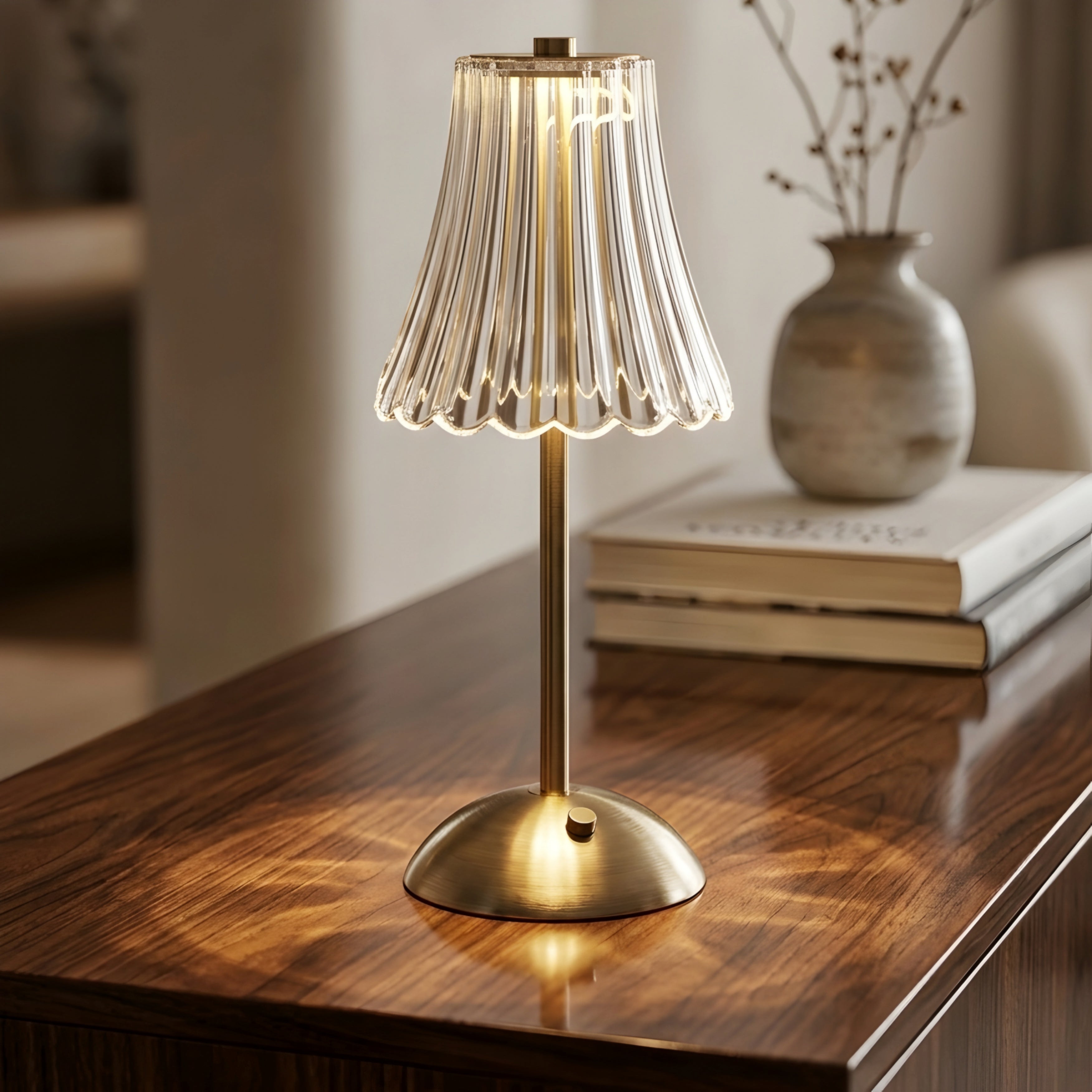 Ridella Table Lamp – LED Rechargeable Touch Sensor Dimmable Bedside Desk Light Modern Decorative