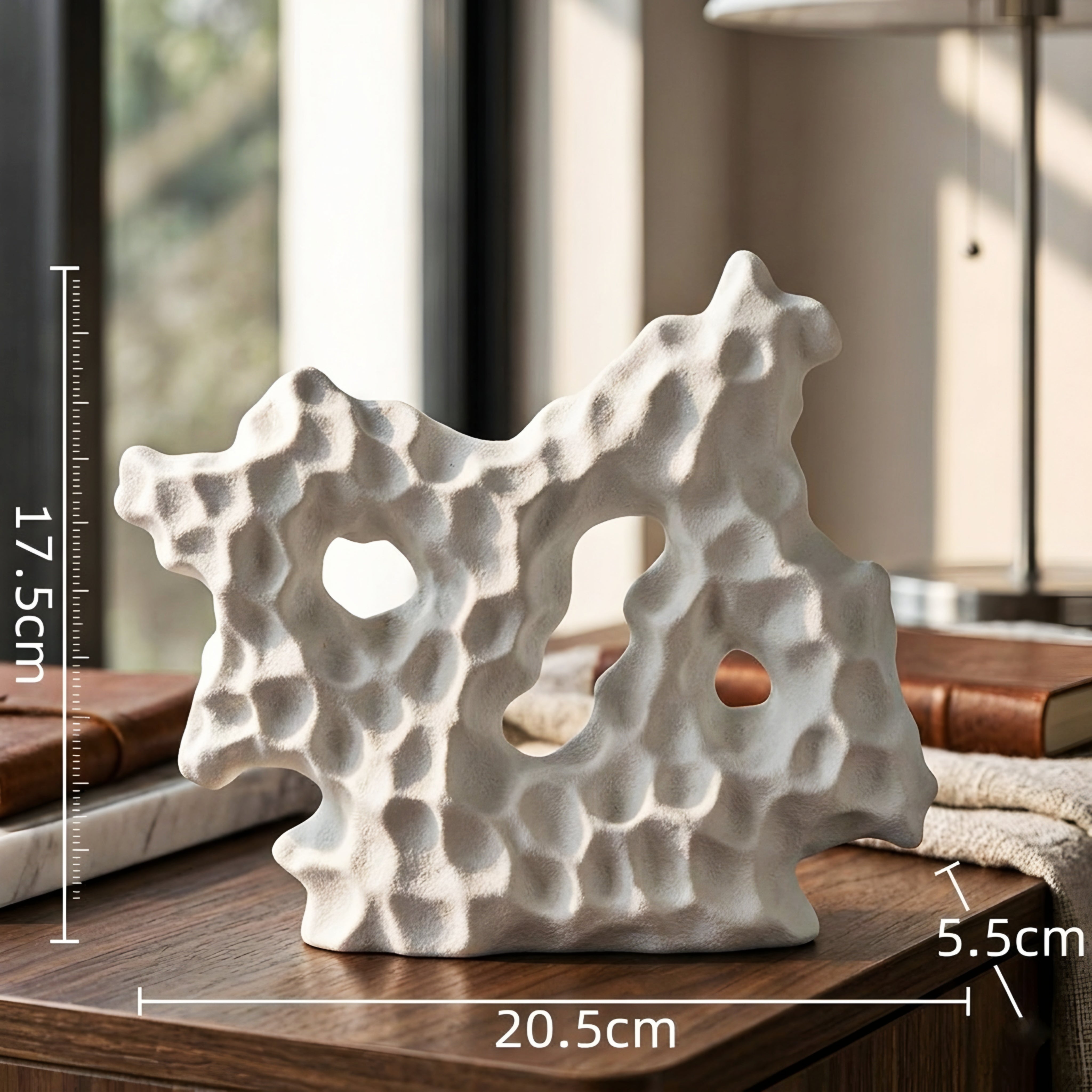 Coralux Reef Sculpture – Modern Organic Table Decor Living Room Bedroom Abstract Accent Piece