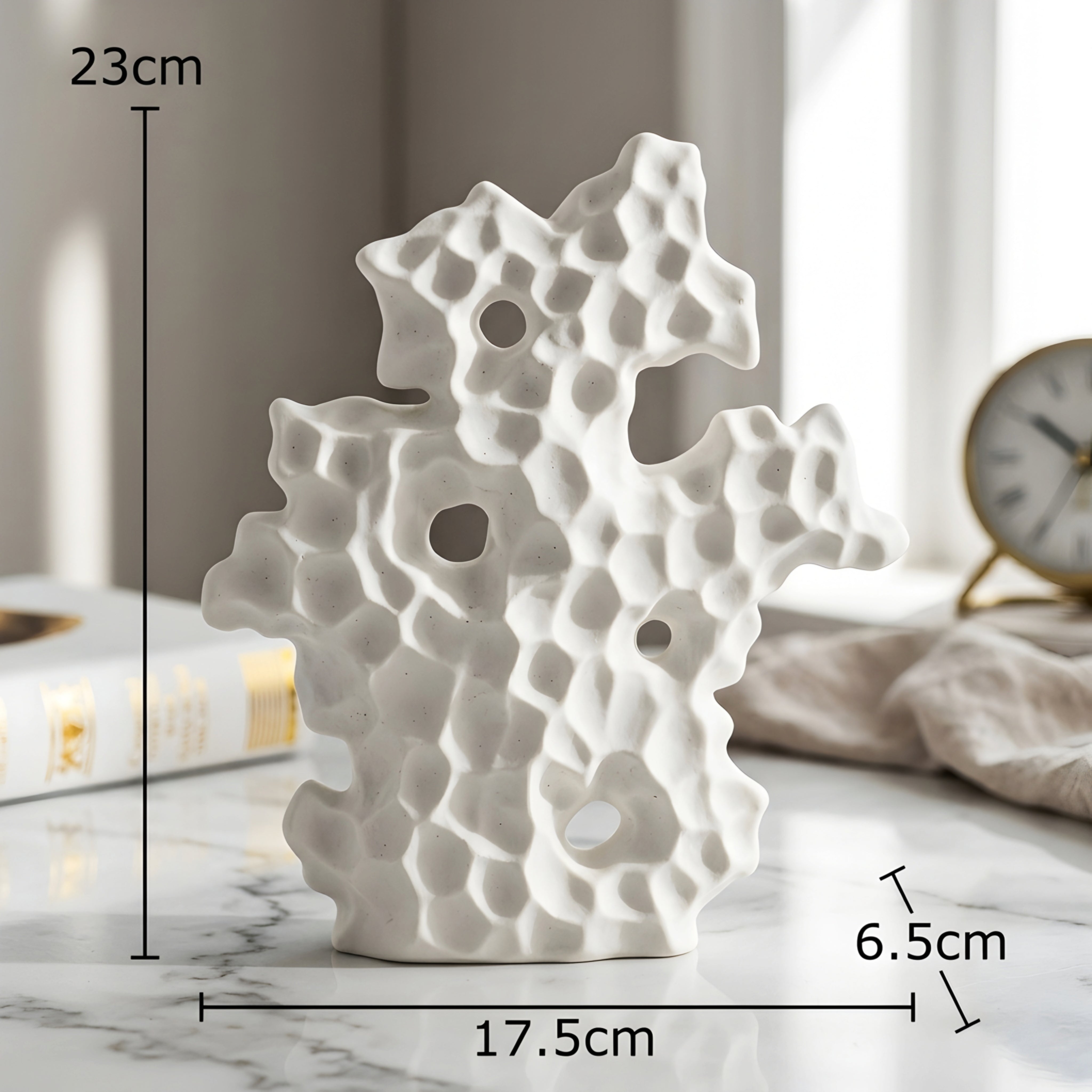 Coralux Reef Sculpture – Modern Organic Table Decor Living Room Bedroom Abstract Accent Piece