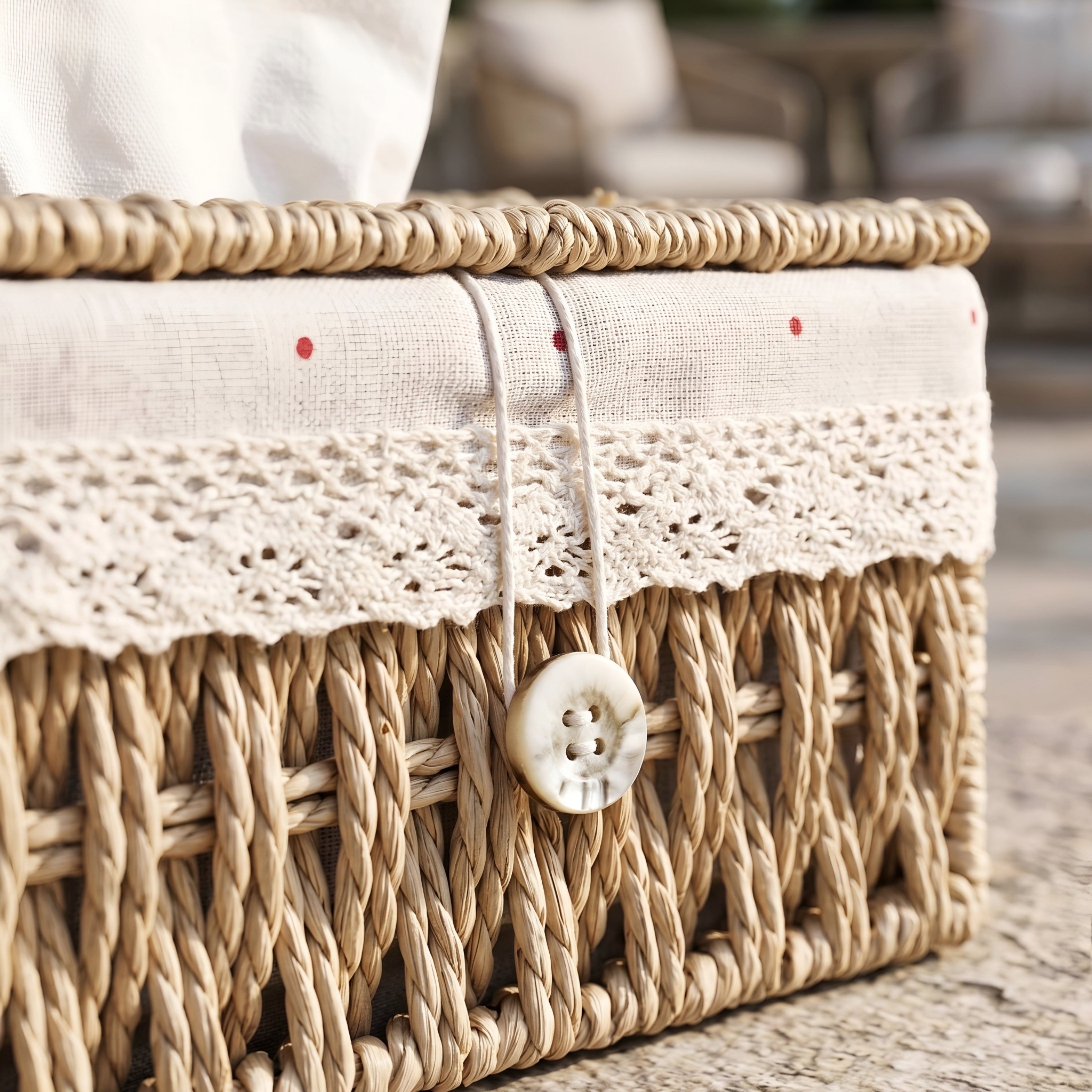 Calida Woven Tissue Box Cover – Handwoven Natural Seagrass Decorative Storage Bathroom Bedroom Organizer