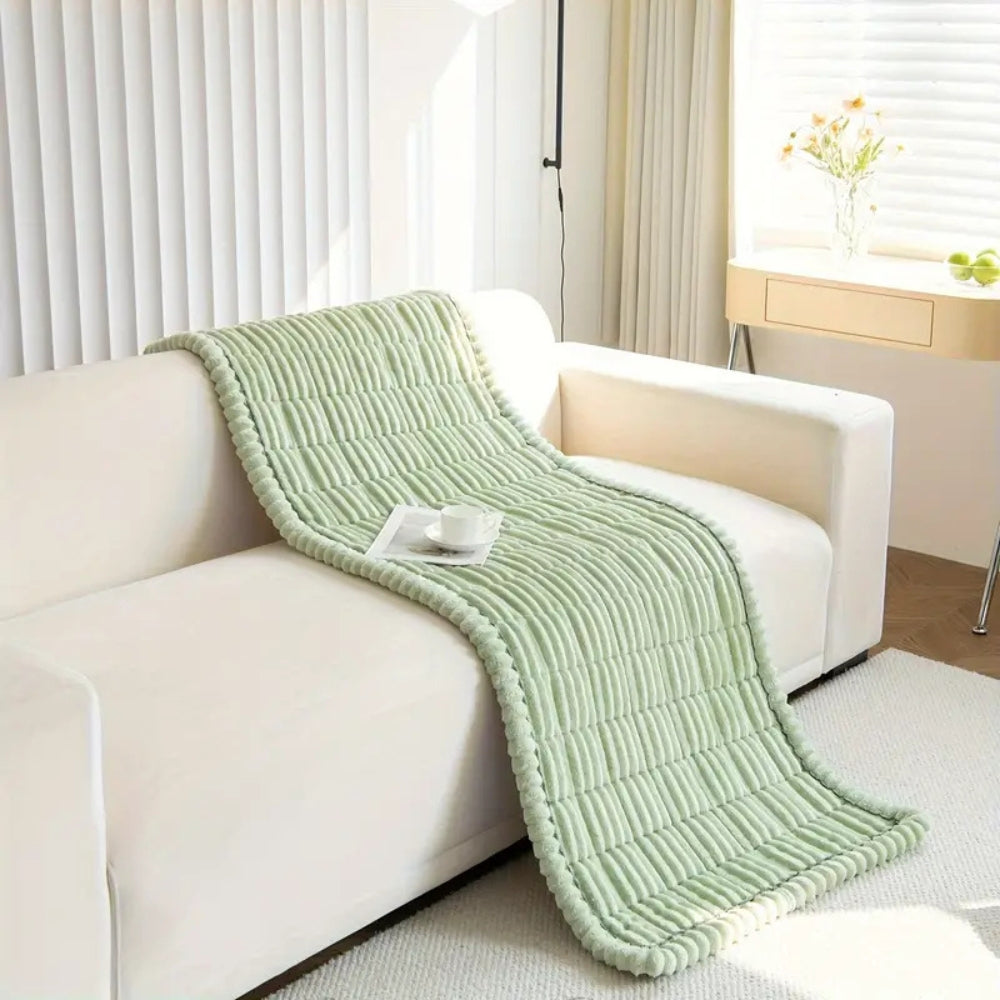 Ripplux Quilted Sofa Cover – Plush Textured Couch Protector Living Room Bedroom Furniture Throw