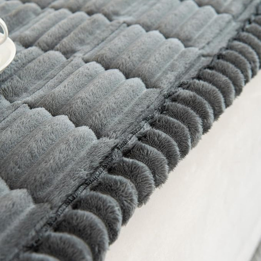 Ripplux Quilted Sofa Cover – Plush Textured Couch Protector Living Room Bedroom Furniture Throw