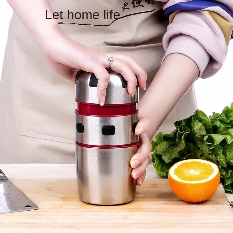 Citrava Press Manual Citrus Juicer – Stainless Steel Hand Press Orange Lemon Squeezer Kitchen Tool