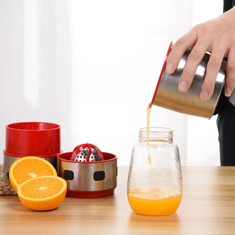 Citrava Press Manual Citrus Juicer – Stainless Steel Hand Press Orange Lemon Squeezer Kitchen Tool