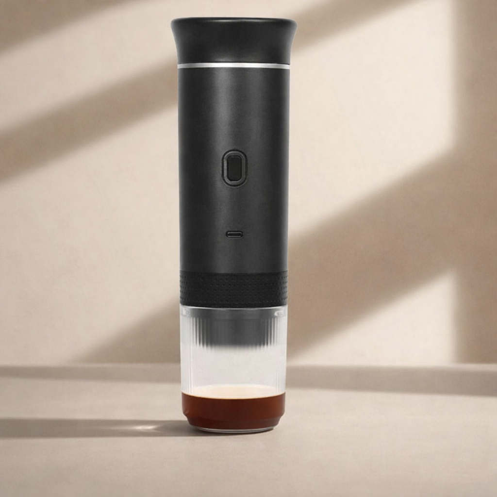 Vespro Portable Coffee Maker – Manual Espresso Drip Brewer Compact Travel USB Rechargeable