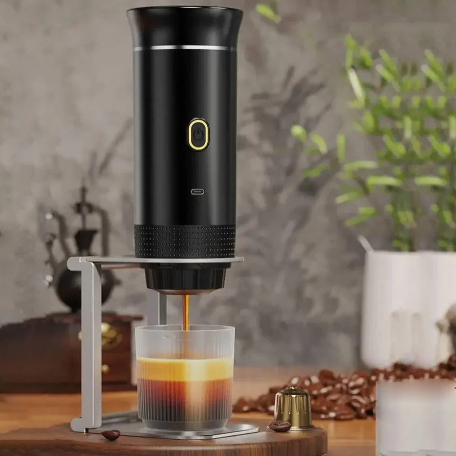 Vespro Portable Coffee Maker – Manual Espresso Drip Brewer Compact Travel USB Rechargeable