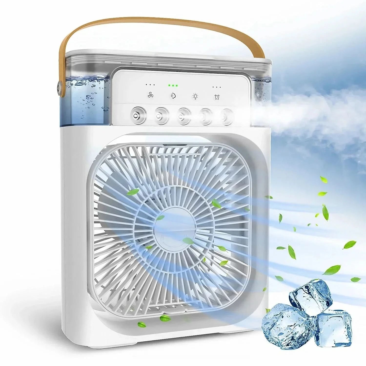 Frostera Portable Air Cooler Fan – Desktop USB Evaporative Misting Humidifier Personal Cooling