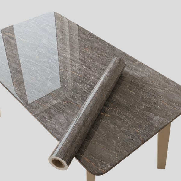 Stratum Marble Wallpaper Roll – Self Adhesive Peel Stick Removable Waterproof Gray Brown Stone Texture