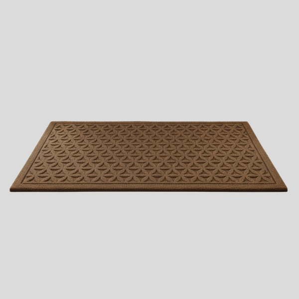 Wavecrest Entrance Mat – Outdoor Indoor Door Mat Rubber Backed Polyester Textured Non Slip Entryway