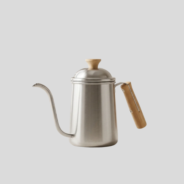 Beldin Gooseneck Kettle – Stainless Steel Pour Over Coffee Kettle Wood Handle Stovetop