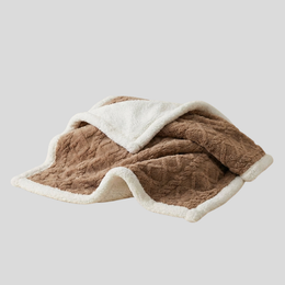 Therma Reversible Sherpa Throw Blanket – Soft Plush Fleece Winter Warm Cozy Bed Sofa