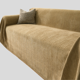 Herringbone Sofa Throw – Textured Cotton Couch Cover Slipcover Living Room Bedroom Furniture Protector