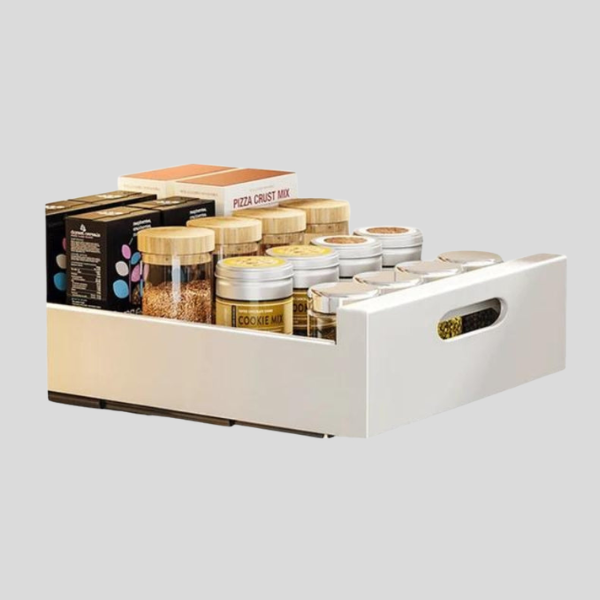 Caldwell Slide Storage Organizer – Pull Out Under Sink Cabinet Kitchen Pantry Drawer Bathroom Adjustable Rack