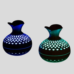 Zelisse Vase Diffuser – LED Aromatherapy Humidifier Ultrasonic Essential Oil Decorative Lighting