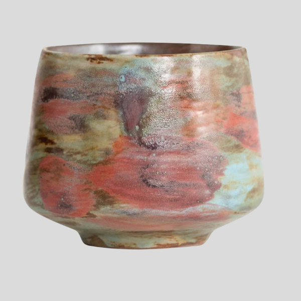 Paloma Ceramic Cup – Handcrafted Reactive Glaze Coffee Mug Latte Cup Artisan Pottery Drinkware