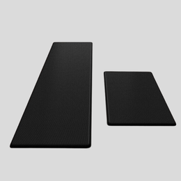 Corduroy Comfort Kitchen Mat – Anti Fatigue Memory Foam Non Slip Floor Runner Standing Cushion Gray