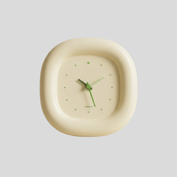 Cushio Desk Clock – Modern Minimalist Table Clock Bedroom Office Decorative Battery Operated