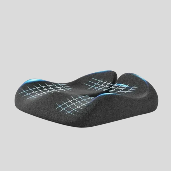 Contourex Seat Cushion – Memory Foam Orthopedic Office Chair Car Seat Coccyx Tailbone Relief Pad