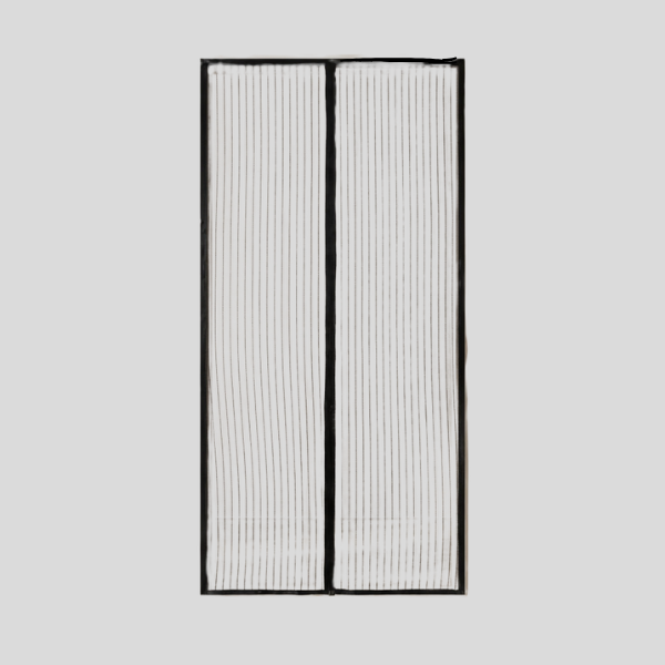 Entrava Magnetic Door Screen – Mesh Insect Curtain Hands Free Entryway Reinforced Edge Black Frame