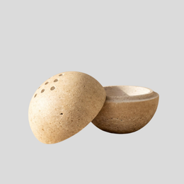 Terraza Stone Incense Burner – Natural Marble Travertine Bowl Aromatherapy Home Decor