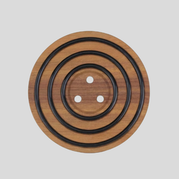 Orbita Trivet – Round Acacia Wood Hot Pot Stand Silicone Ring Kitchen Dining Table Decor