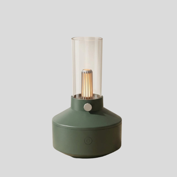 Verdant Mist Aroma Diffuser – LED Flameless Candles Decorative Lanterns Table Lamp Bedroom Living Room